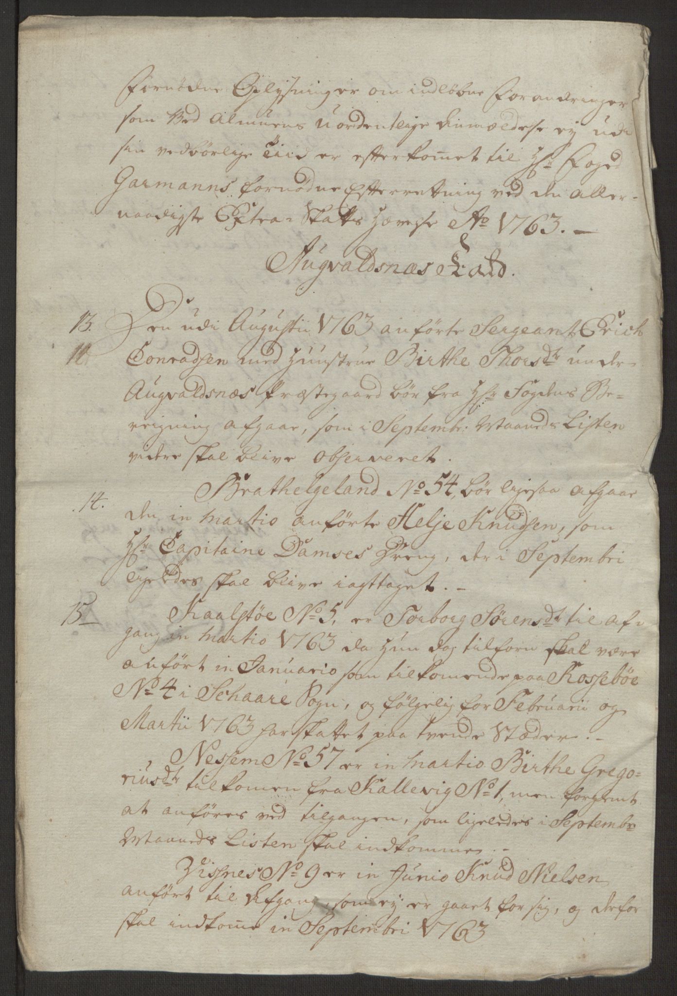 Rentekammeret inntil 1814, Reviderte regnskaper, Hovedkasseregnskaper, AV/RA-EA-4065/Rf/L0072b: Ekstraskatteregnskap, 1762, s. 589