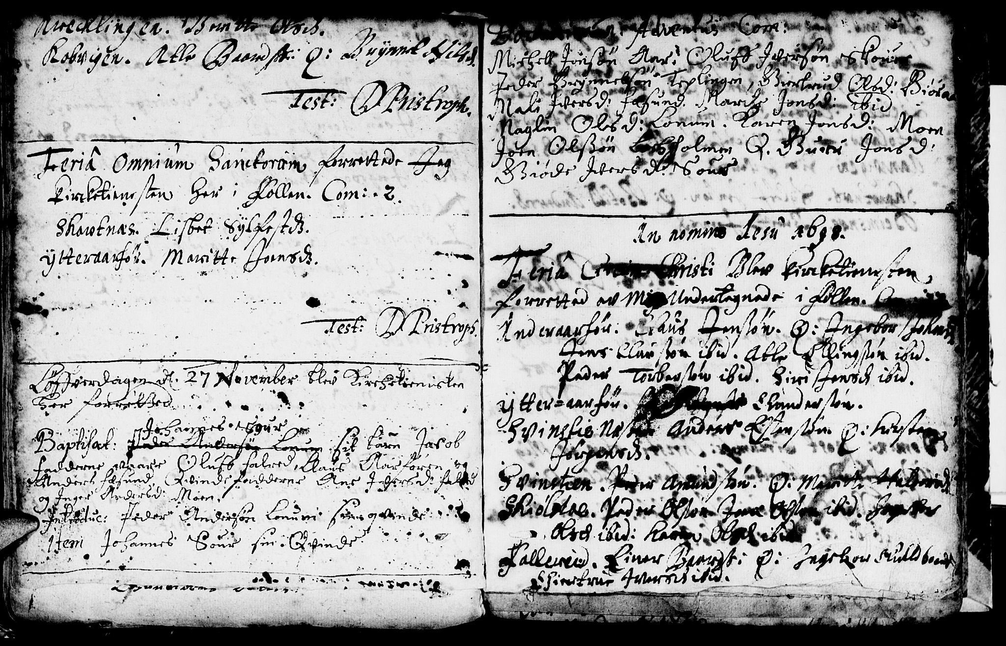 Ministerialprotokoller, klokkerbøker og fødselsregistre - Nord-Trøndelag, AV/SAT-A-1458/783/L0659: Ministerialbok nr. 783A01, 1689-1814