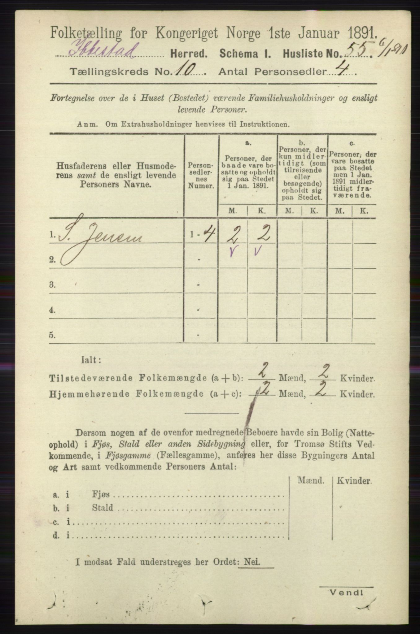 RA, Folketelling 1891 for 1917 Ibestad herred, 1891, s. 6829