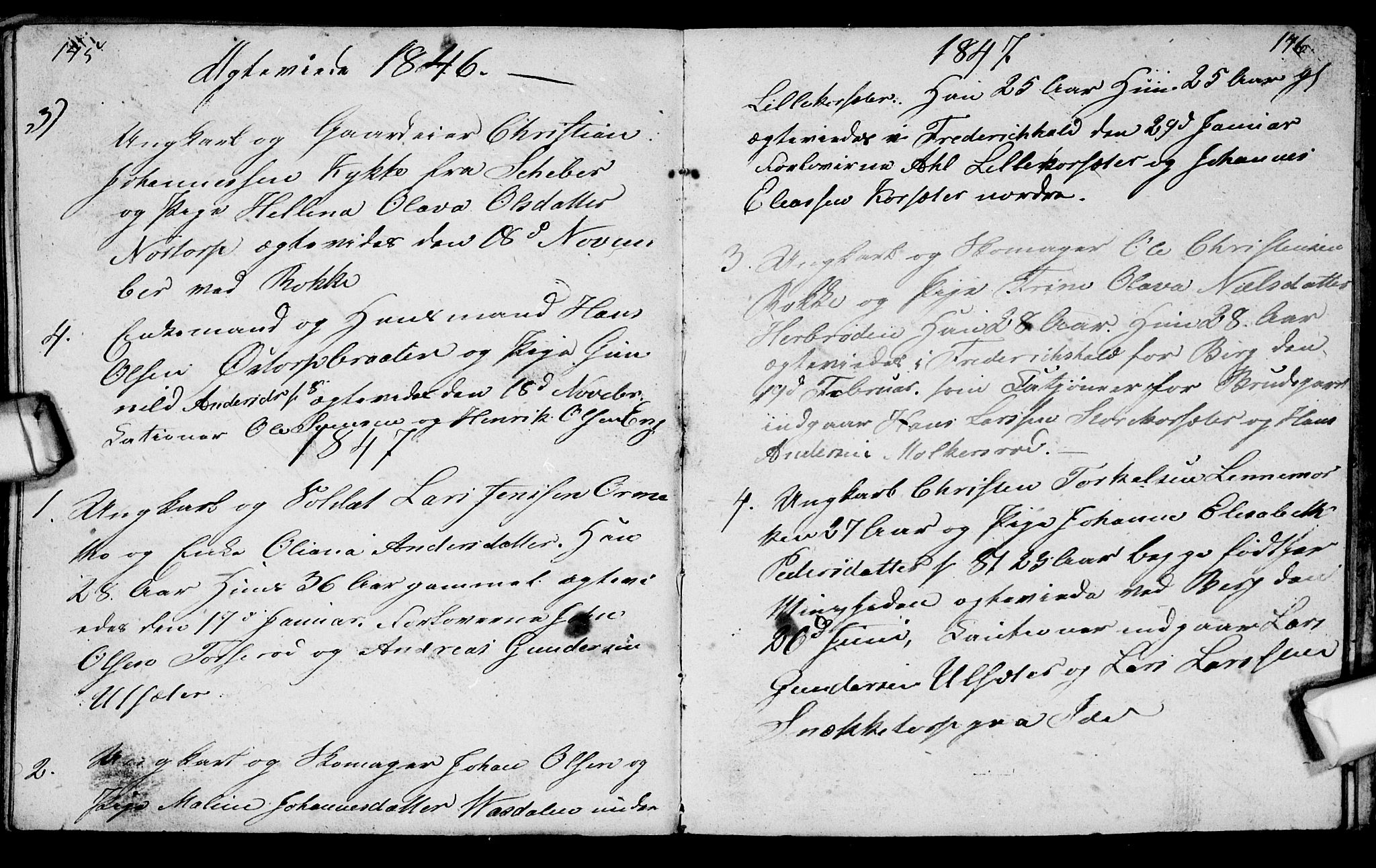 Berg prestekontor Kirkebøker, AV/SAO-A-10902/G/Gc/L0001: Klokkerbok nr. III 1, 1844-1855, s. 145-146