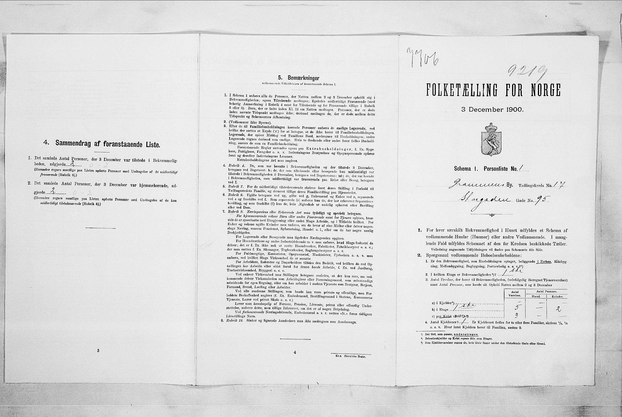 RA, Folketelling 1900 for 0602 Drammen kjøpstad, 1900, s. 13485
