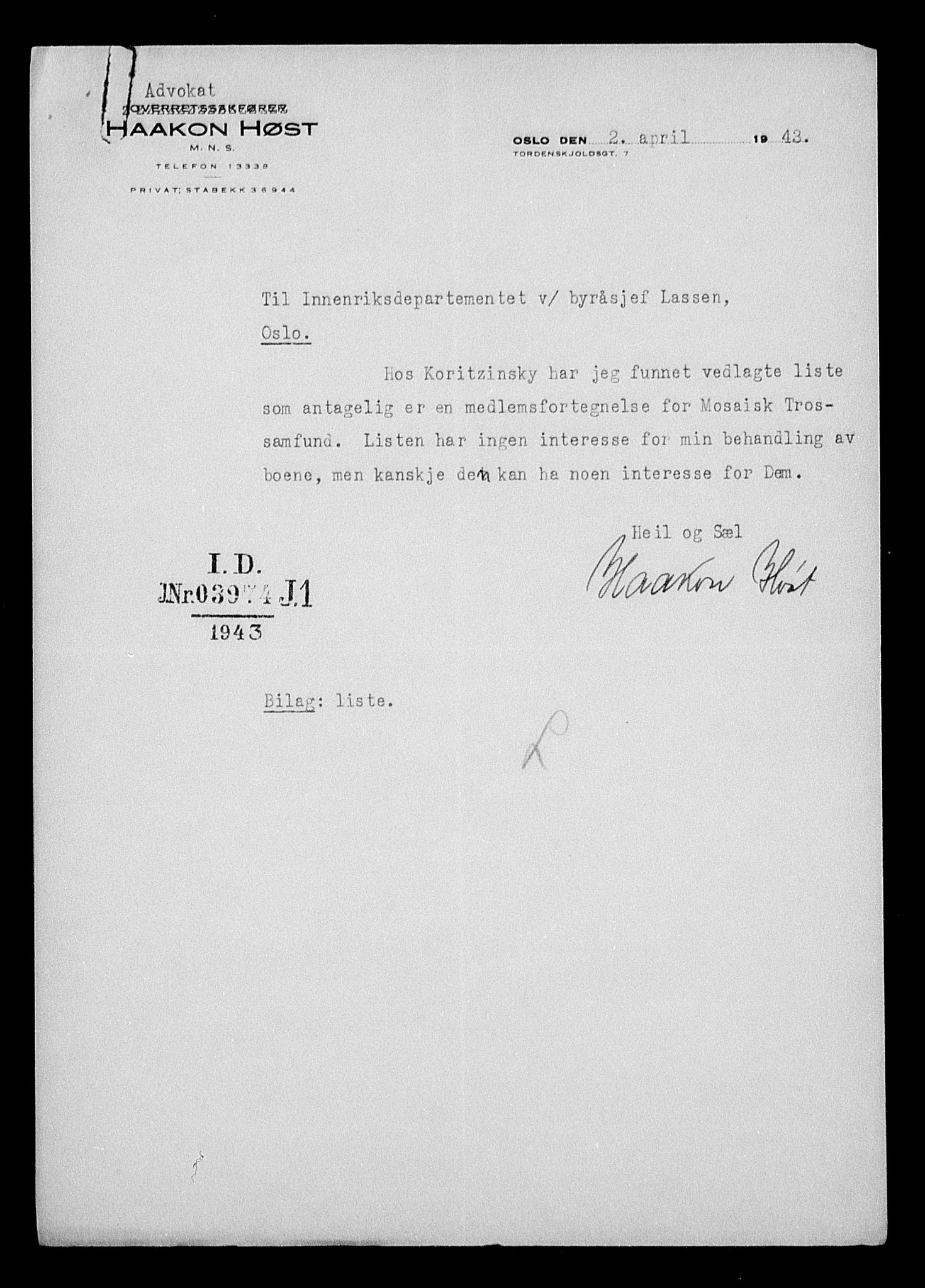 Justisdepartementet, Tilbakeføringskontoret for inndratte formuer, AV/RA-S-1564/H/Hc/Hcc/L0966: --, 1945-1947, s. 375