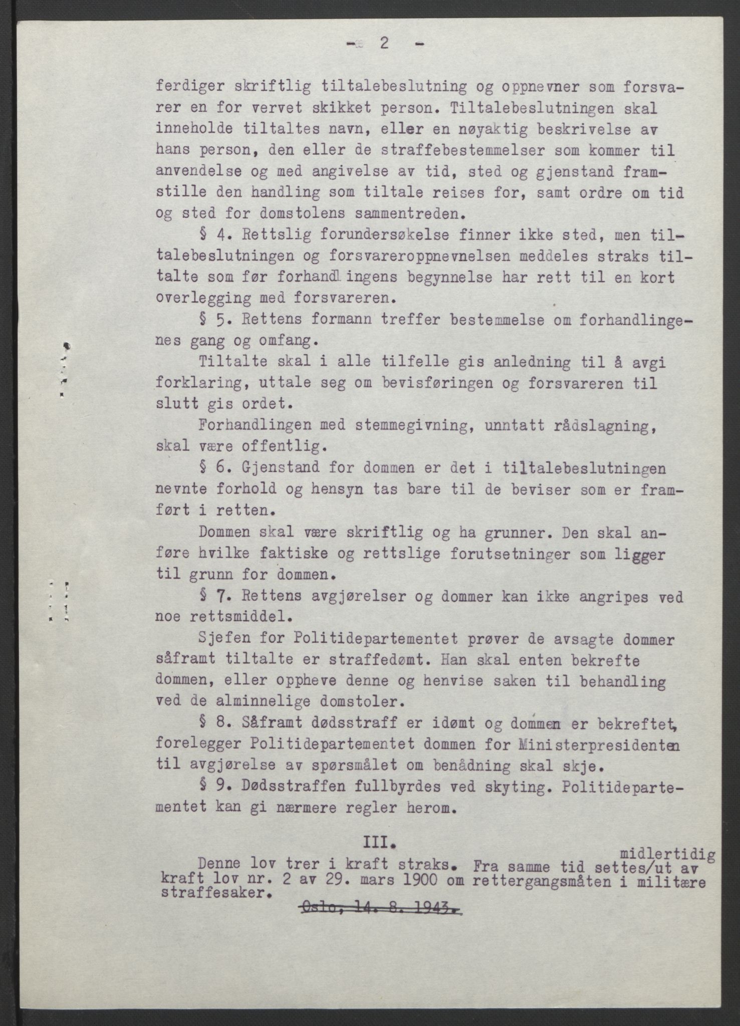 NS-administrasjonen 1940-1945 (Statsrådsekretariatet, de kommisariske statsråder mm), RA/S-4279/D/Db/L0099: Lover, 1943, s. 521