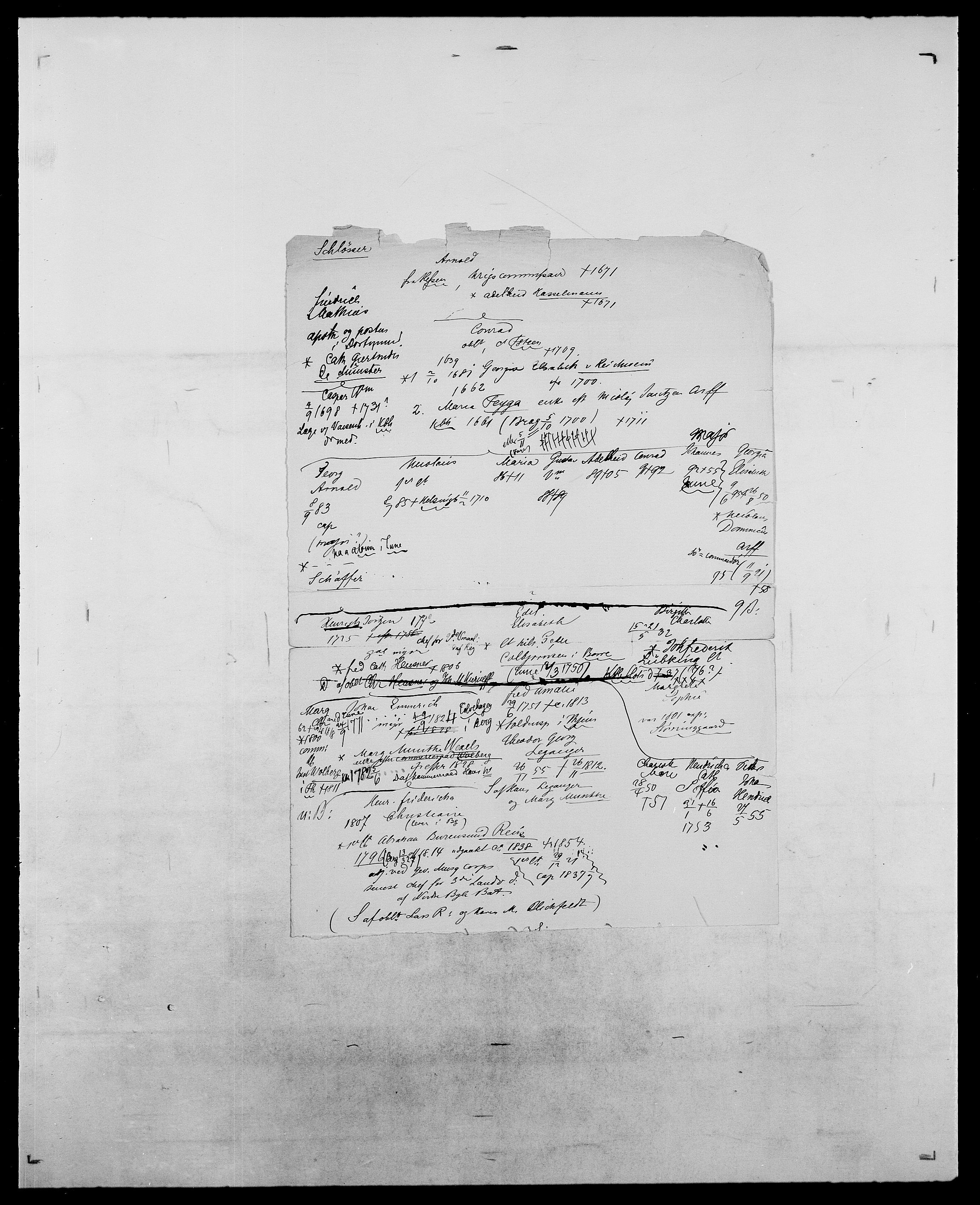 Delgobe, Charles Antoine - samling, AV/SAO-PAO-0038/D/Da/L0034: Saabye - Schmincke, s. 843