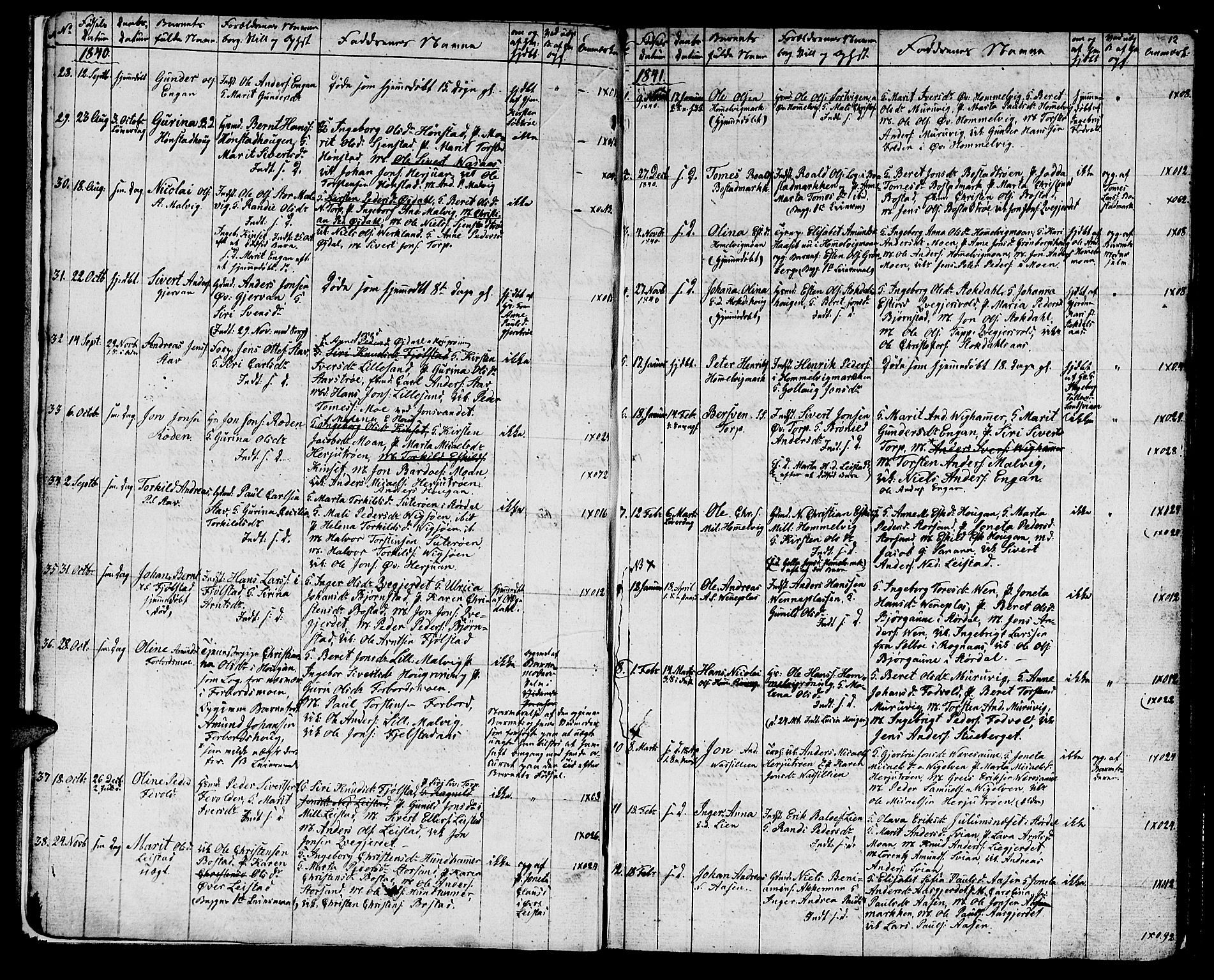 Ministerialprotokoller, klokkerbøker og fødselsregistre - Sør-Trøndelag, SAT/A-1456/616/L0421: Klokkerbok nr. 616C04, 1834-1850, s. 12