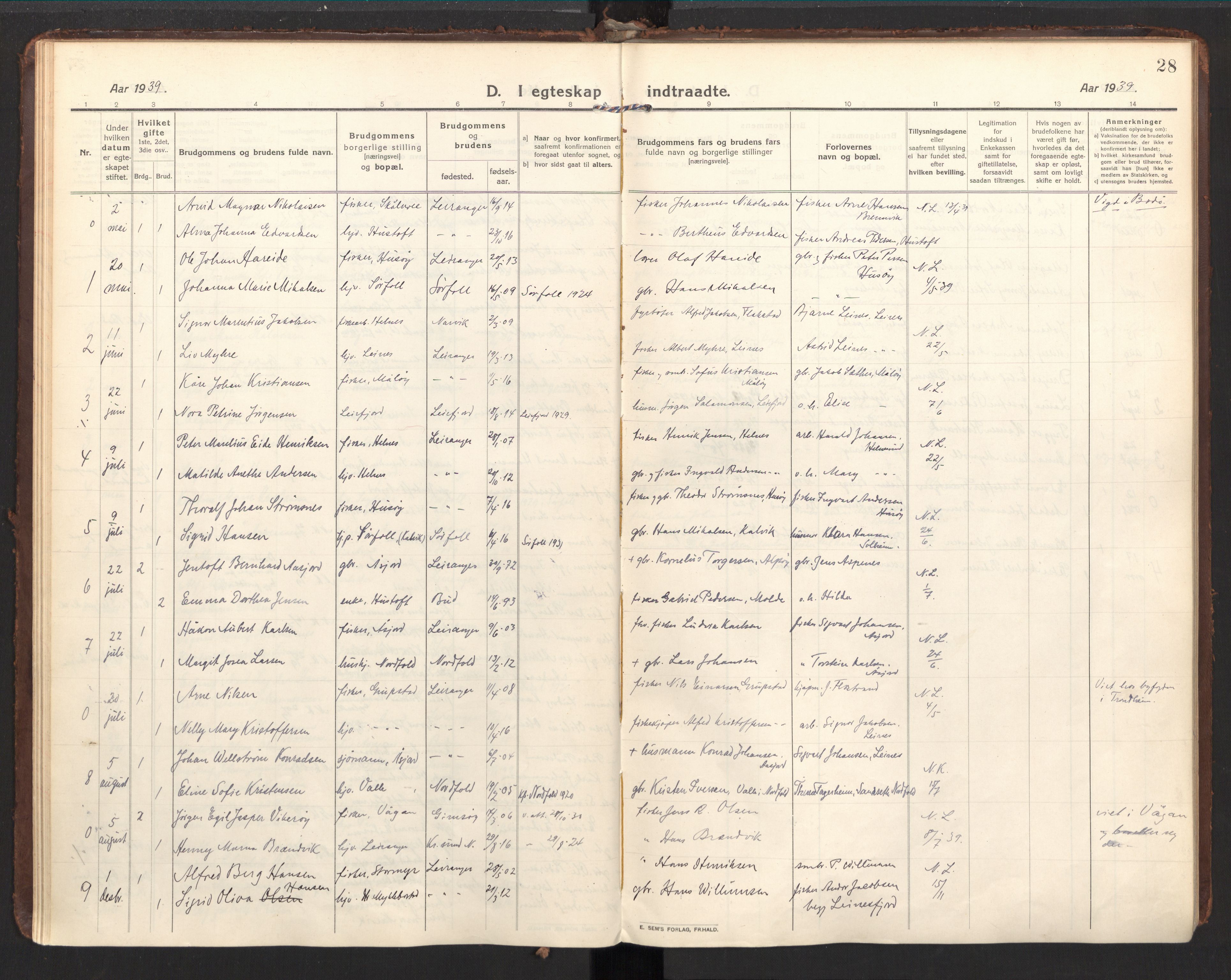 Ministerialprotokoller, klokkerbøker og fødselsregistre - Nordland, SAT/A-1459/857/L0825: Ministerialbok nr. 857A05, 1917-1946, s. 28