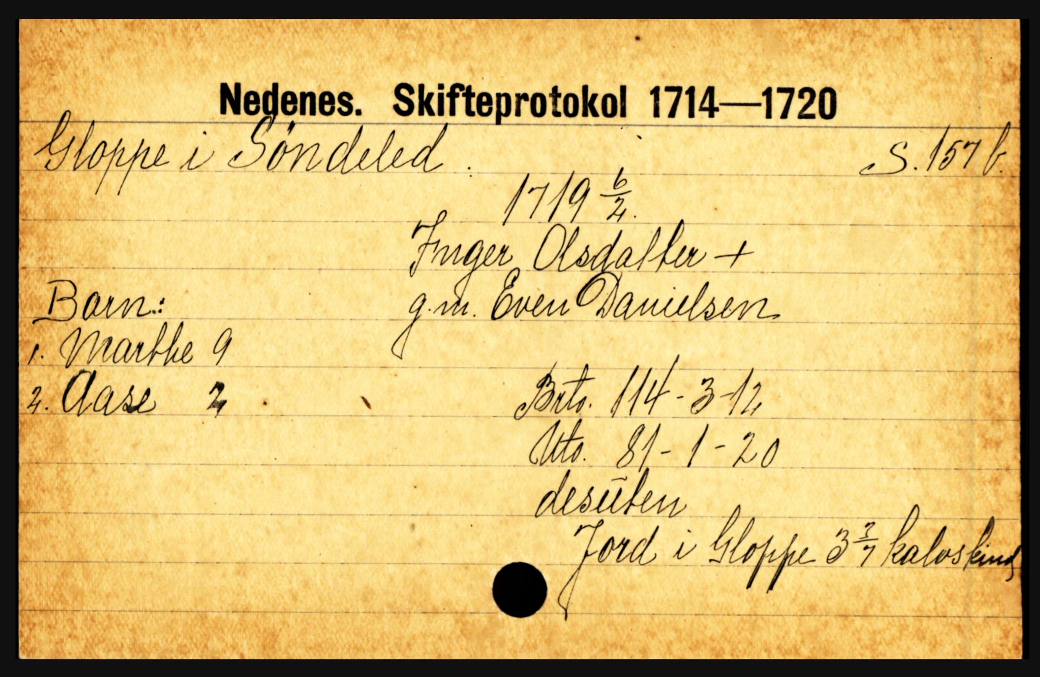Nedenes sorenskriveri før 1824, AV/SAK-1221-0007/H, s. 9535