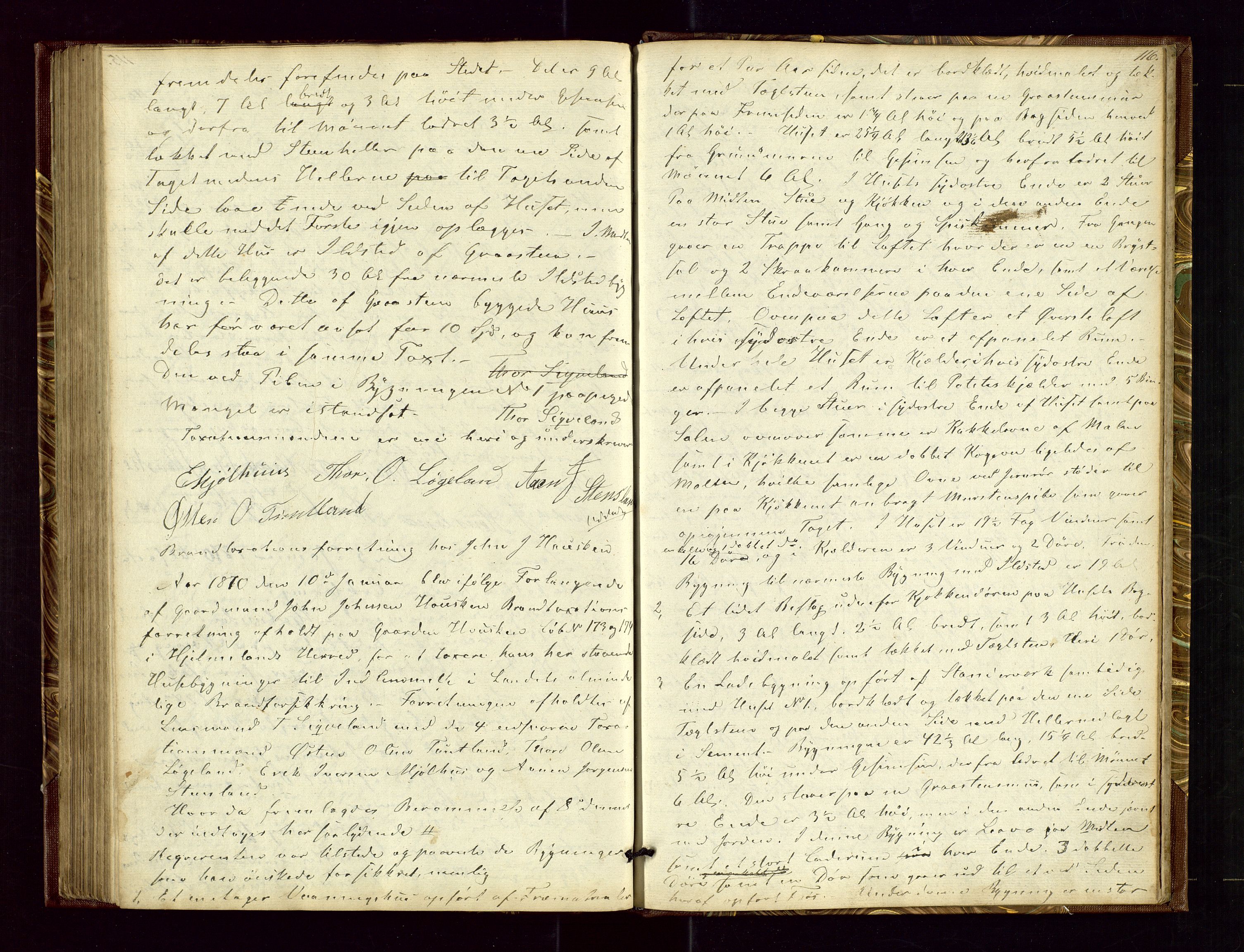 Hjelmeland lensmannskontor, AV/SAST-A-100439/Goa/L0001: Branntakstprotokoll, 1846-1872, s. 115b-116a