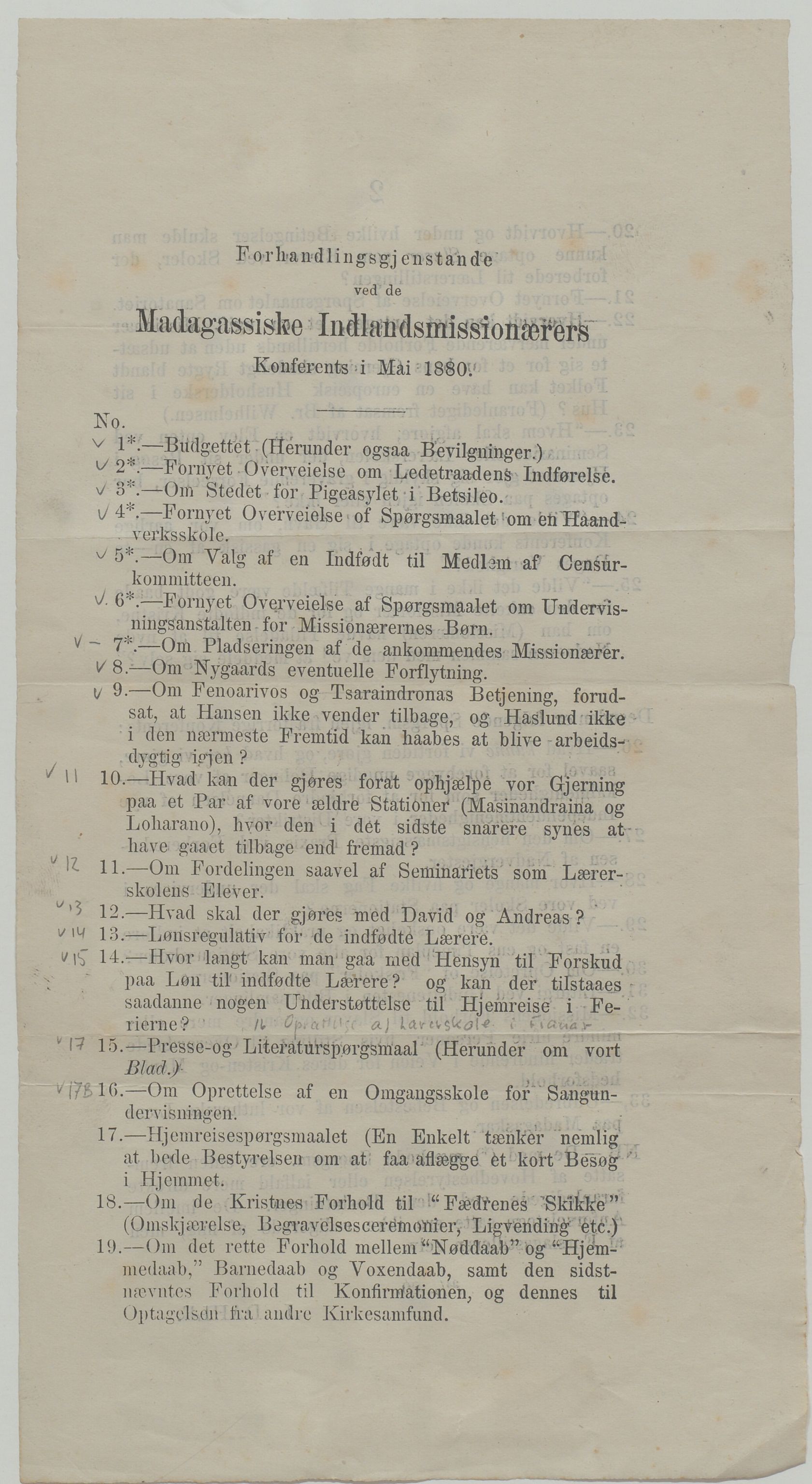 Det Norske Misjonsselskap - hovedadministrasjonen, VID/MA-A-1045/D/Da/Daa/L0035/0009: Konferansereferat og årsberetninger / Konferansereferat fra Madagaskar Innland., 1880