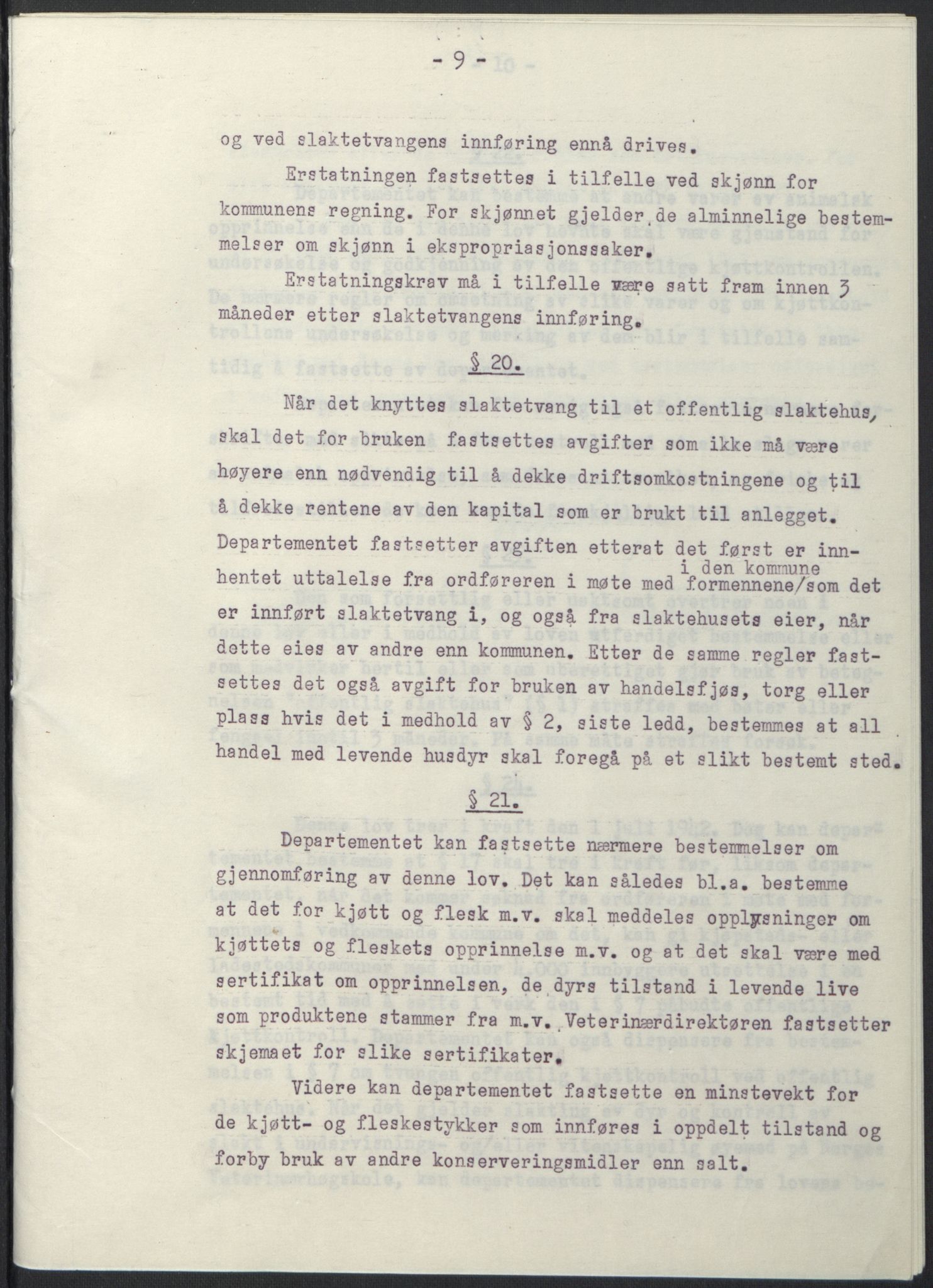 NS-administrasjonen 1940-1945 (Statsrådsekretariatet, de kommisariske statsråder mm), AV/RA-S-4279/D/Db/L0097: Lover I, 1942, s. 196