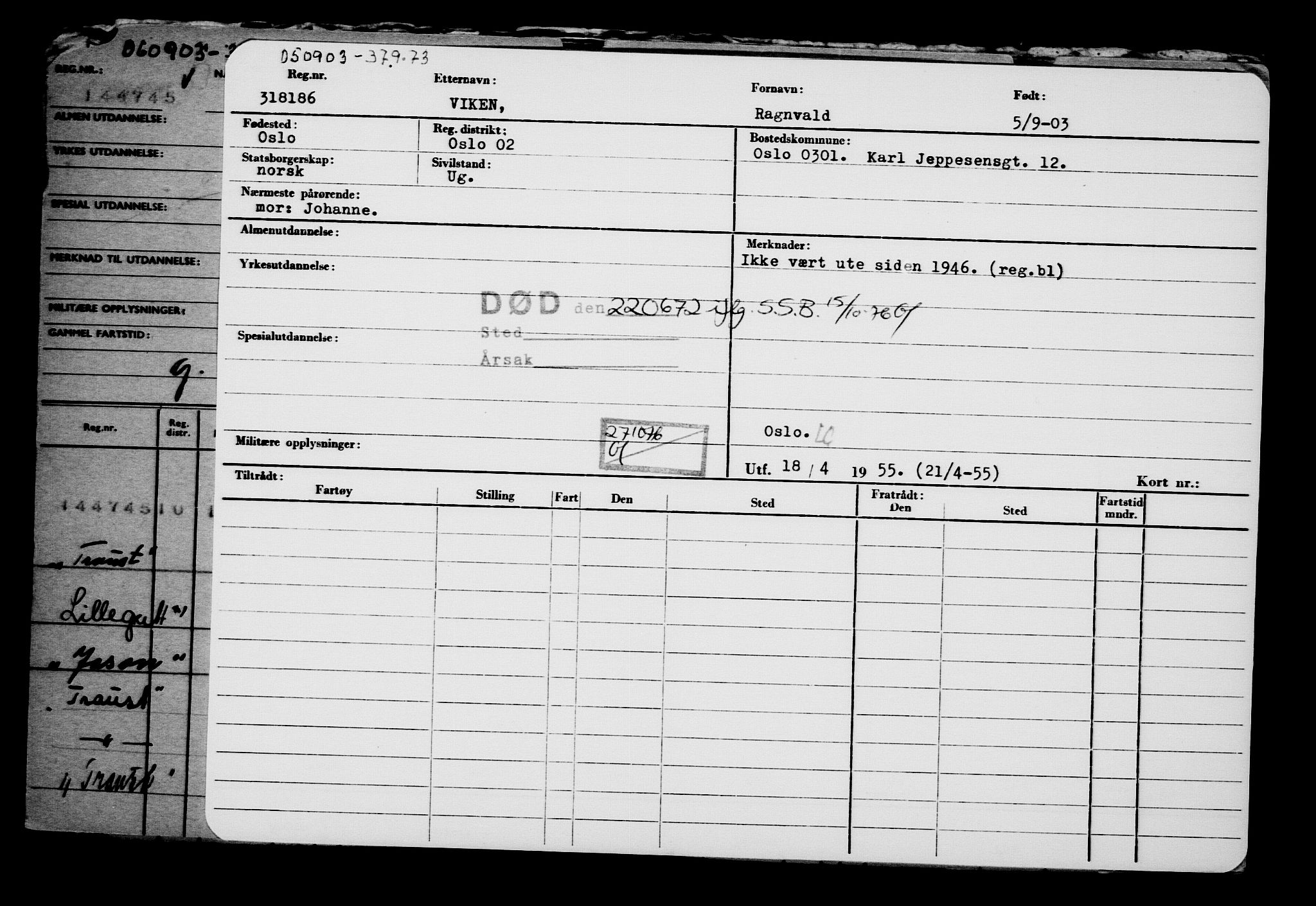 Direktoratet for sjømenn, AV/RA-S-3545/G/Gb/L0050: Hovedkort, 1903, s. 390