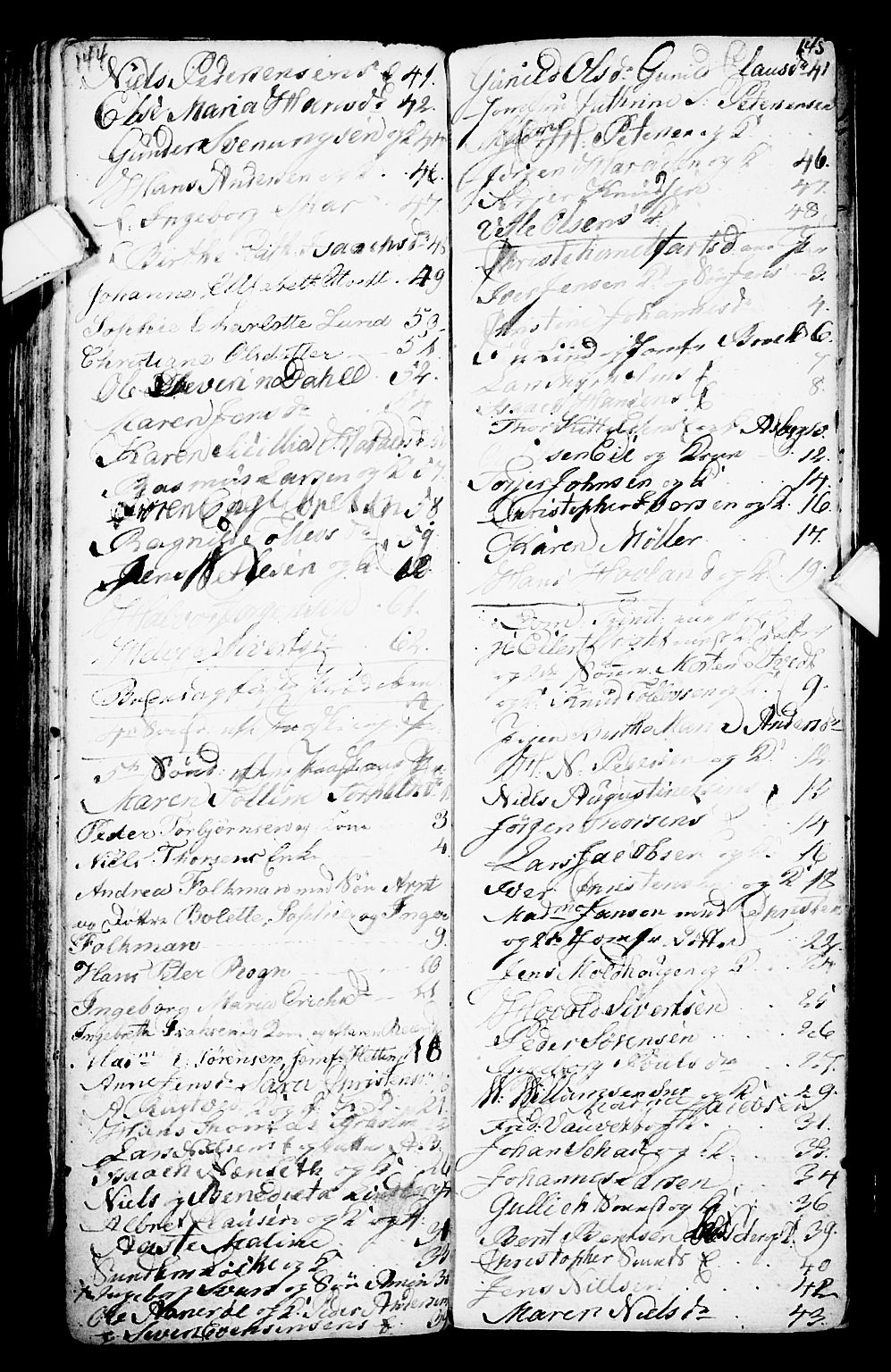 Porsgrunn kirkebøker , SAKO/A-104/G/Ga/L0001: Klokkerbok nr. I 1, 1766-1790, s. 144-145