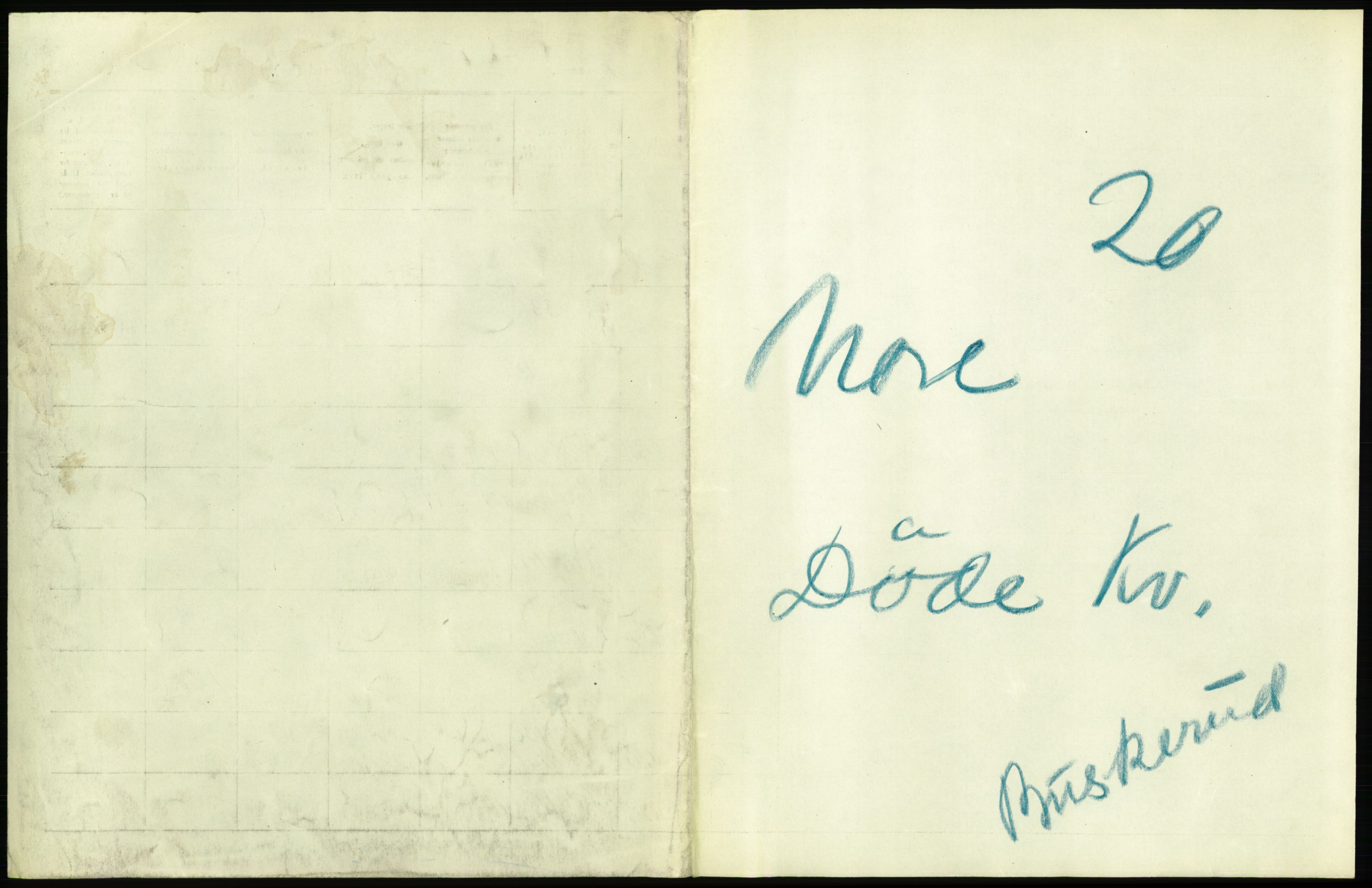 Statistisk sentralbyrå, Sosiodemografiske emner, Befolkning, AV/RA-S-2228/D/Df/Dfc/Dfca/L0020: Buskerud fylke: Døde. Byer og bygder., 1921, s. 319