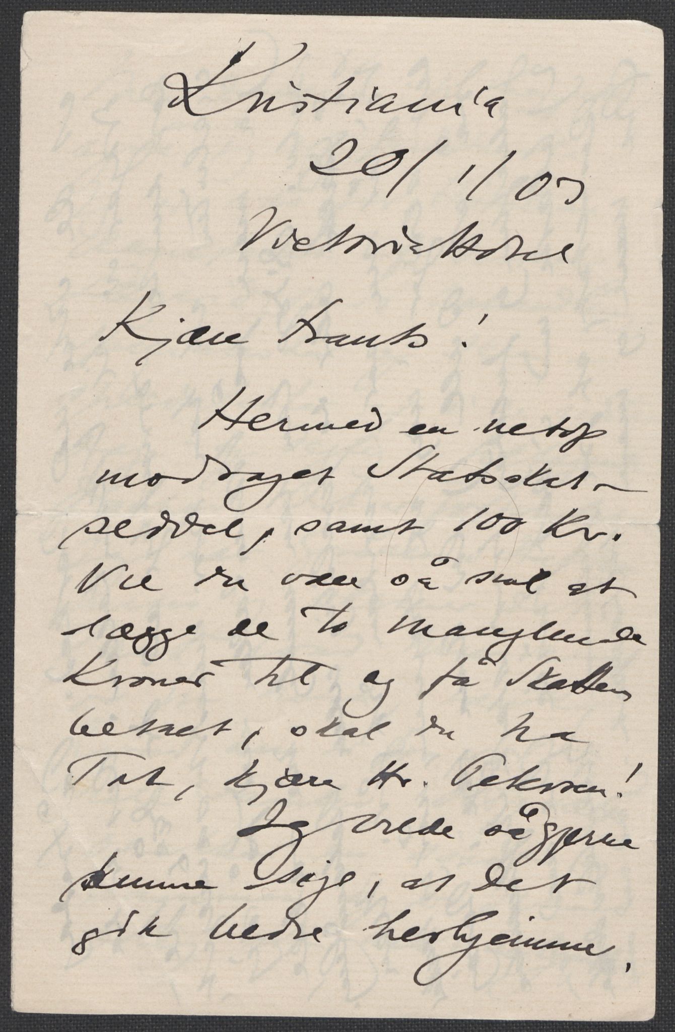 Beyer, Frants, RA/PA-0132/F/L0001: Brev fra Edvard Grieg til Frantz Beyer og "En del optegnelser som kan tjene til kommentar til brevene" av Marie Beyer, 1872-1907, s. 686