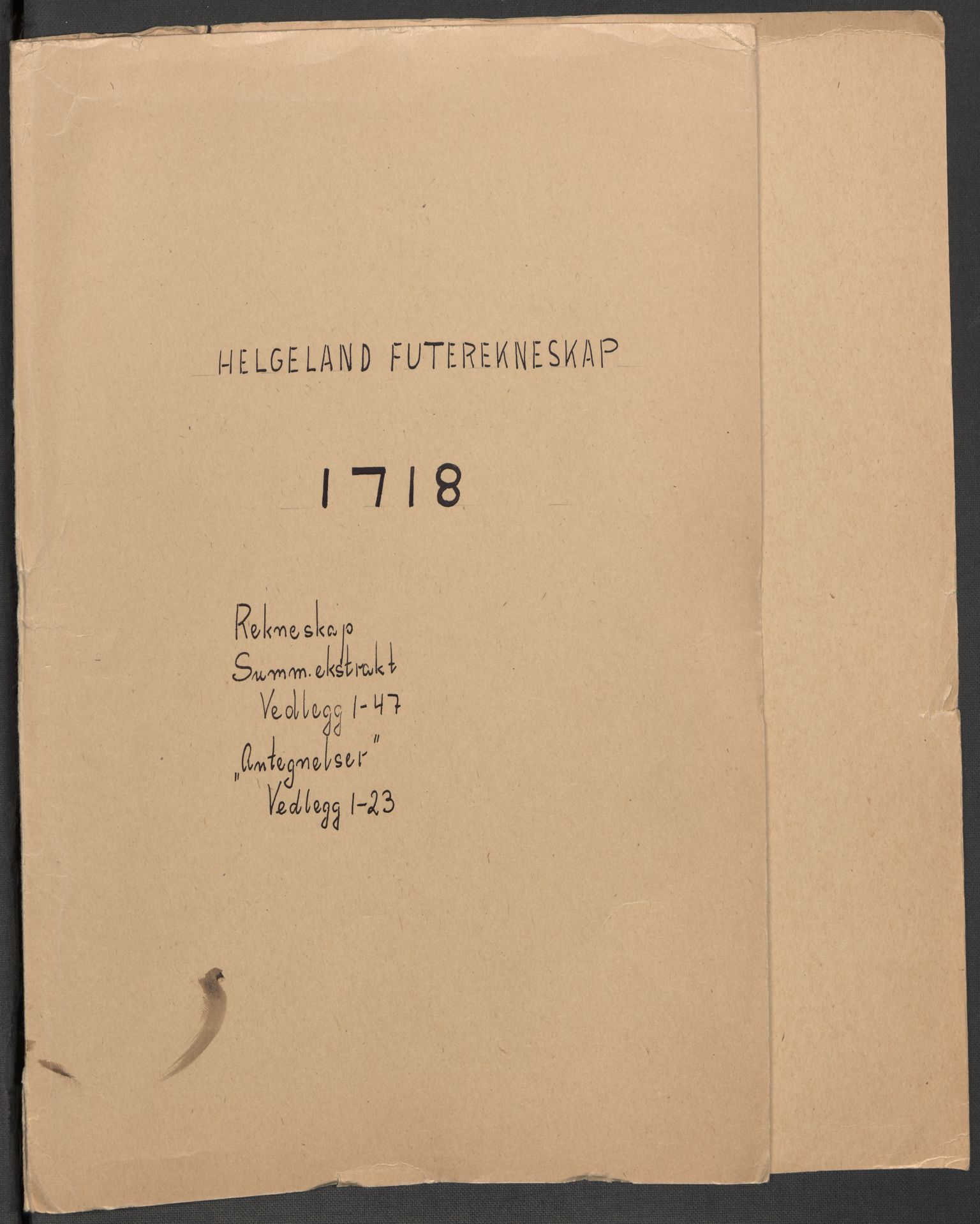 Rentekammeret inntil 1814, Reviderte regnskaper, Fogderegnskap, AV/RA-EA-4092/R65/L4516: Fogderegnskap Helgeland, 1718, s. 2