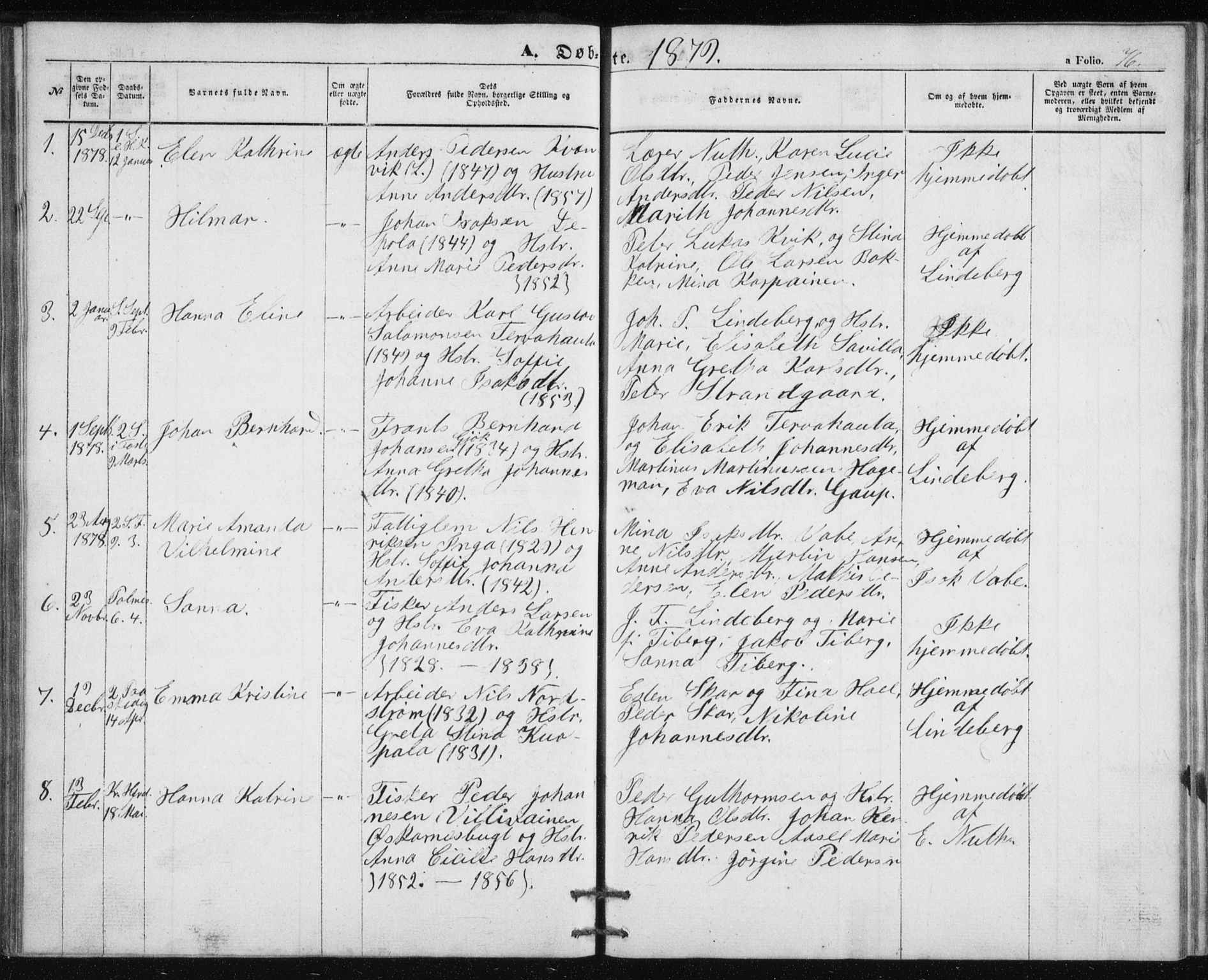Alta sokneprestkontor, AV/SATØ-S-1338/H/Hb/L0002.klokk: Klokkerbok nr. 2, 1856-1880, s. 76