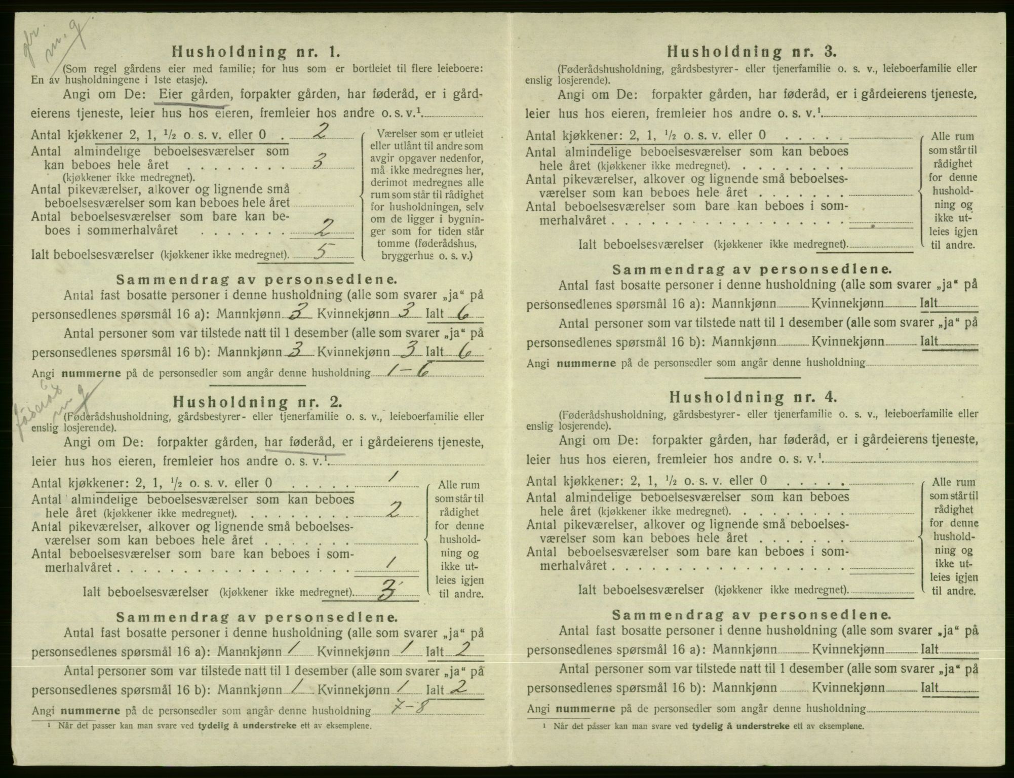 SAB, Folketelling 1920 for 1235 Voss herred, 1920, s. 2328