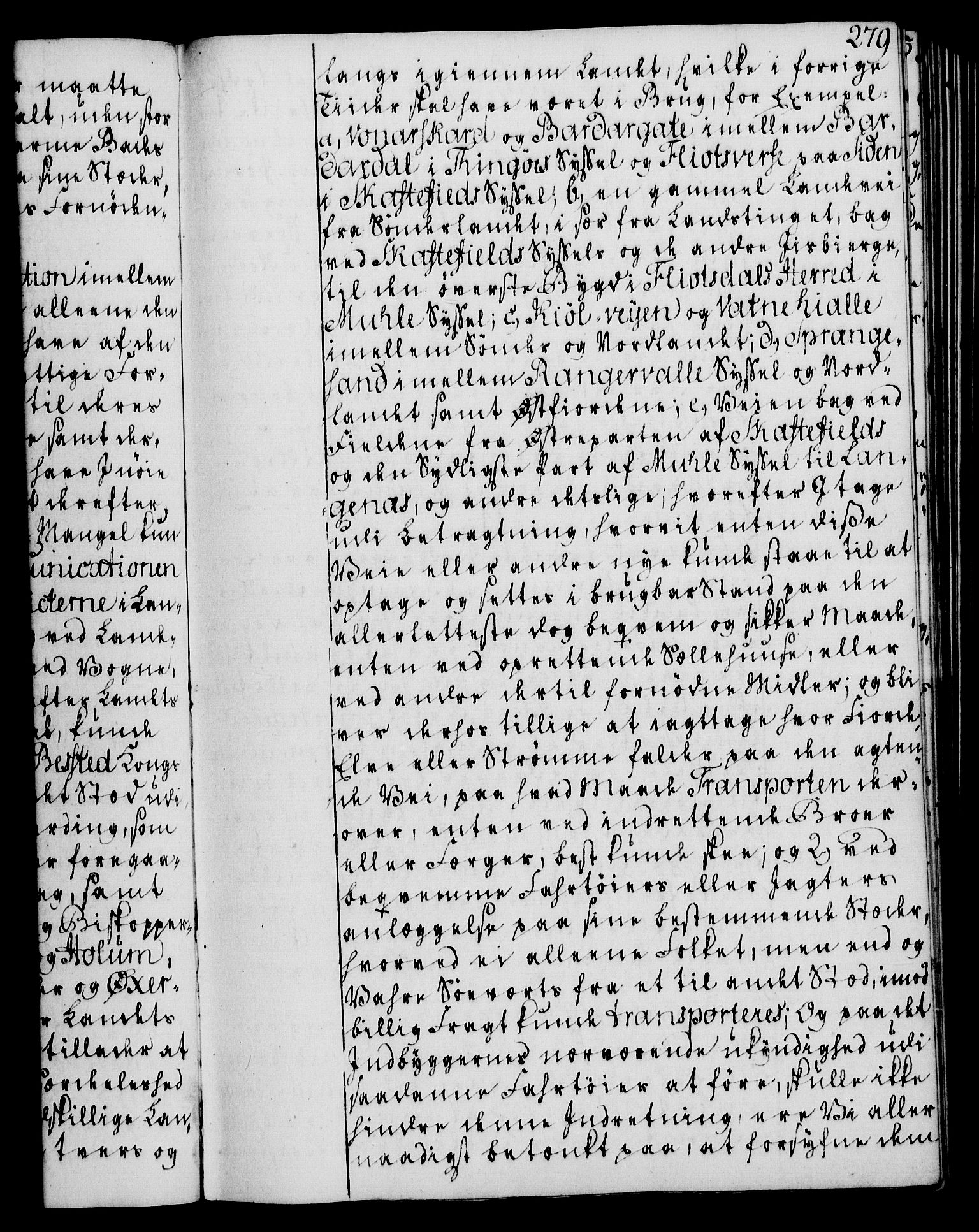 Rentekammeret, Kammerkanselliet, RA/EA-3111/G/Gg/Ggi/L0003: Norsk instruksjonsprotokoll med register (merket RK 53.36), 1751-1775, s. 279