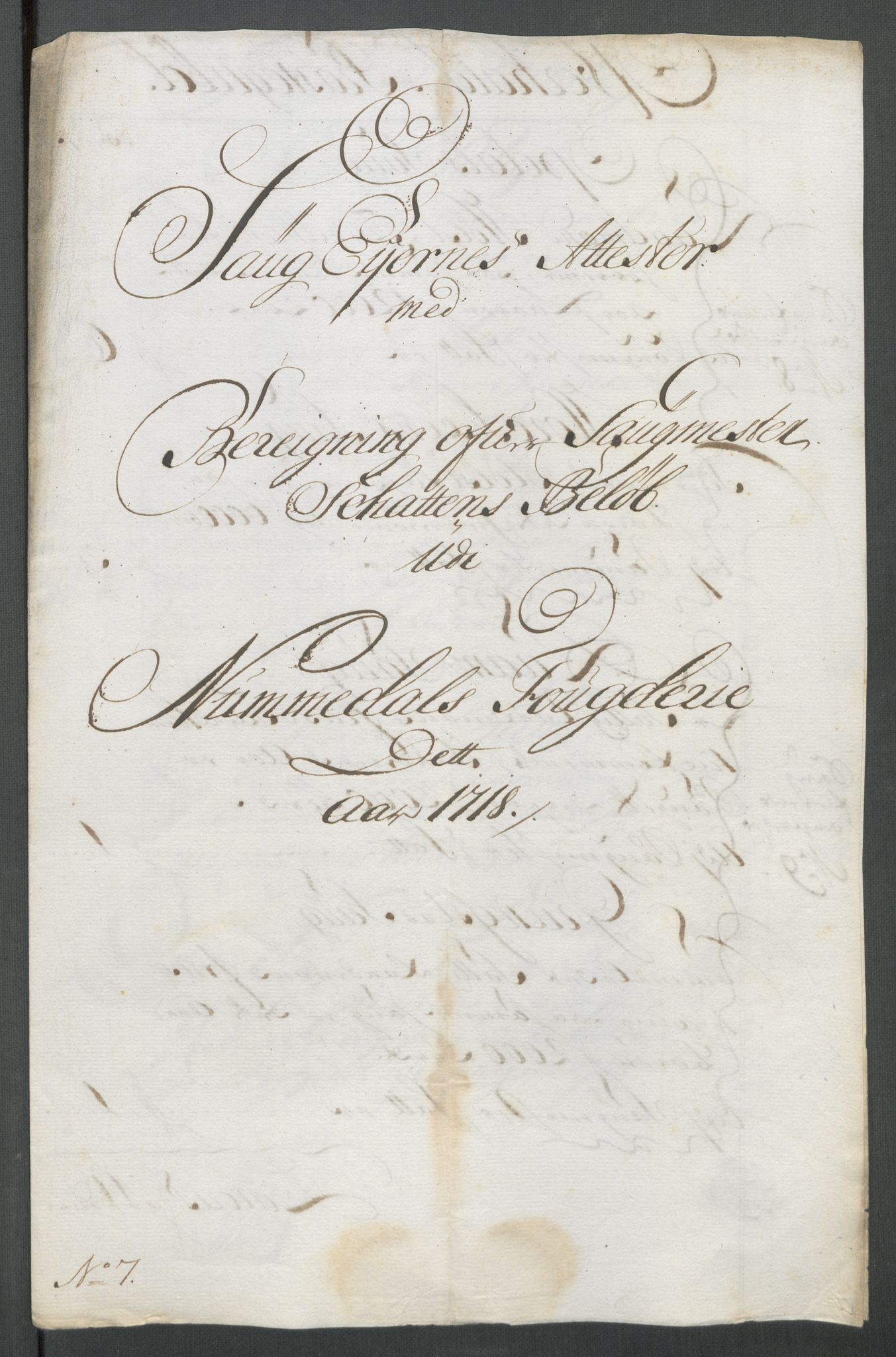 Rentekammeret inntil 1814, Reviderte regnskaper, Fogderegnskap, RA/EA-4092/R64/L4439: Fogderegnskap Namdal, 1718, s. 116