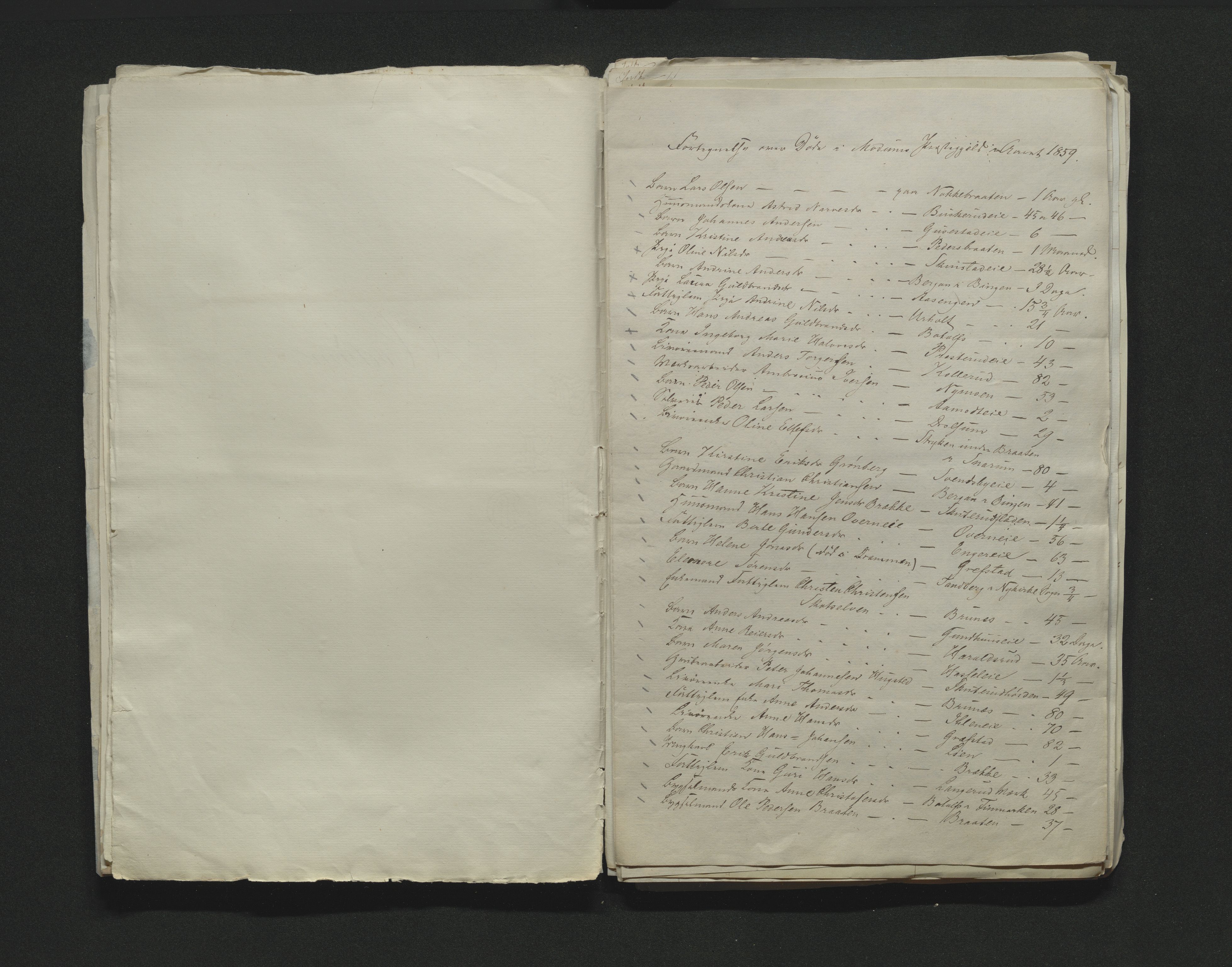 Eiker, Modum og Sigdal sorenskriveri, AV/SAKO-A-123/H/Ha/Hab/L0010: Dødsfallsmeldinger, 1858-1861, s. 171