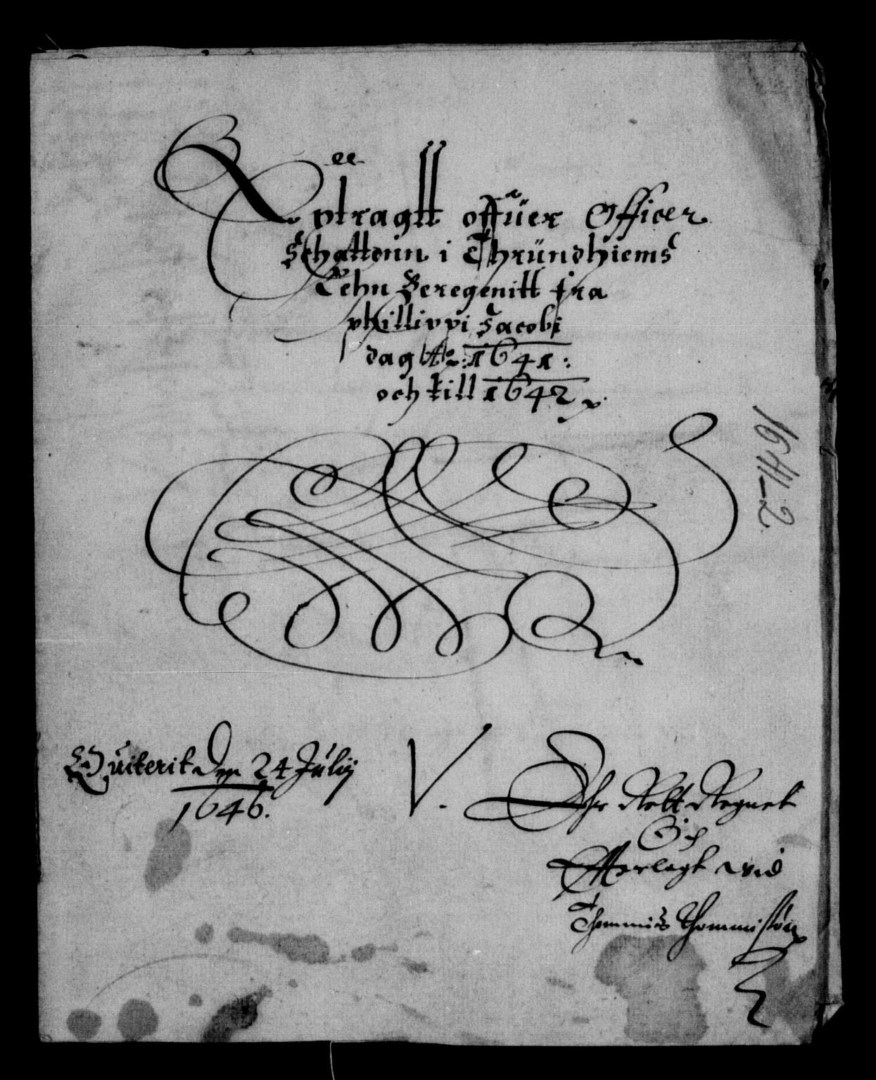 Rentekammeret inntil 1814, Reviderte regnskaper, Lensregnskaper, RA/EA-5023/R/Rb/Rbw/L0072: Trondheim len, 1629-1642