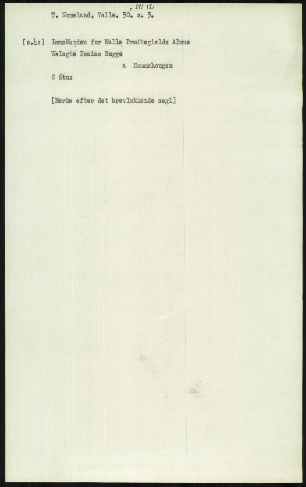 Samlinger til kildeutgivelse, Diplomavskriftsamlingen, AV/RA-EA-4053/H/Ha, s. 3609