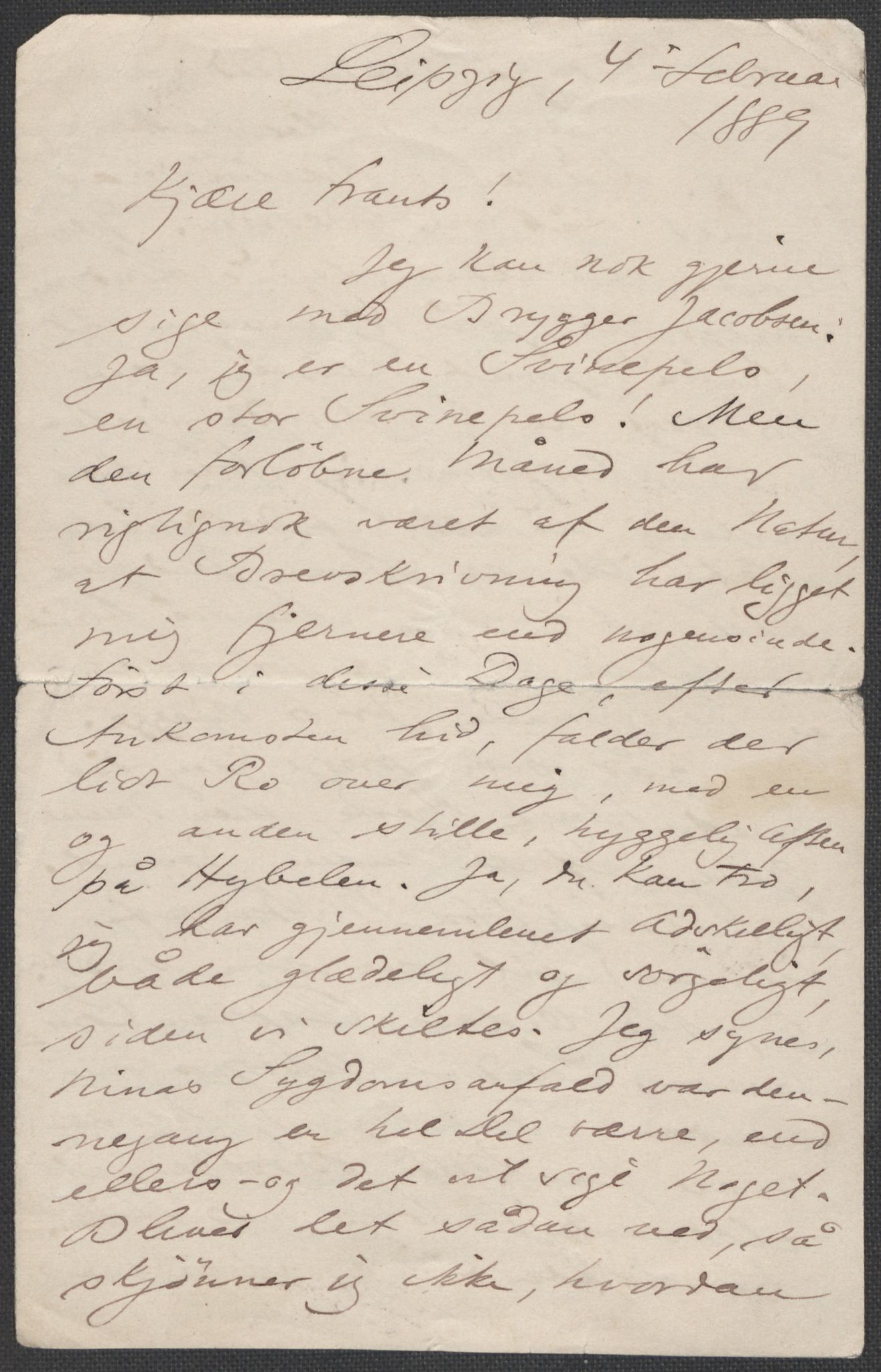 Beyer, Frants, RA/PA-0132/F/L0001: Brev fra Edvard Grieg til Frantz Beyer og "En del optegnelser som kan tjene til kommentar til brevene" av Marie Beyer, 1872-1907, s. 293