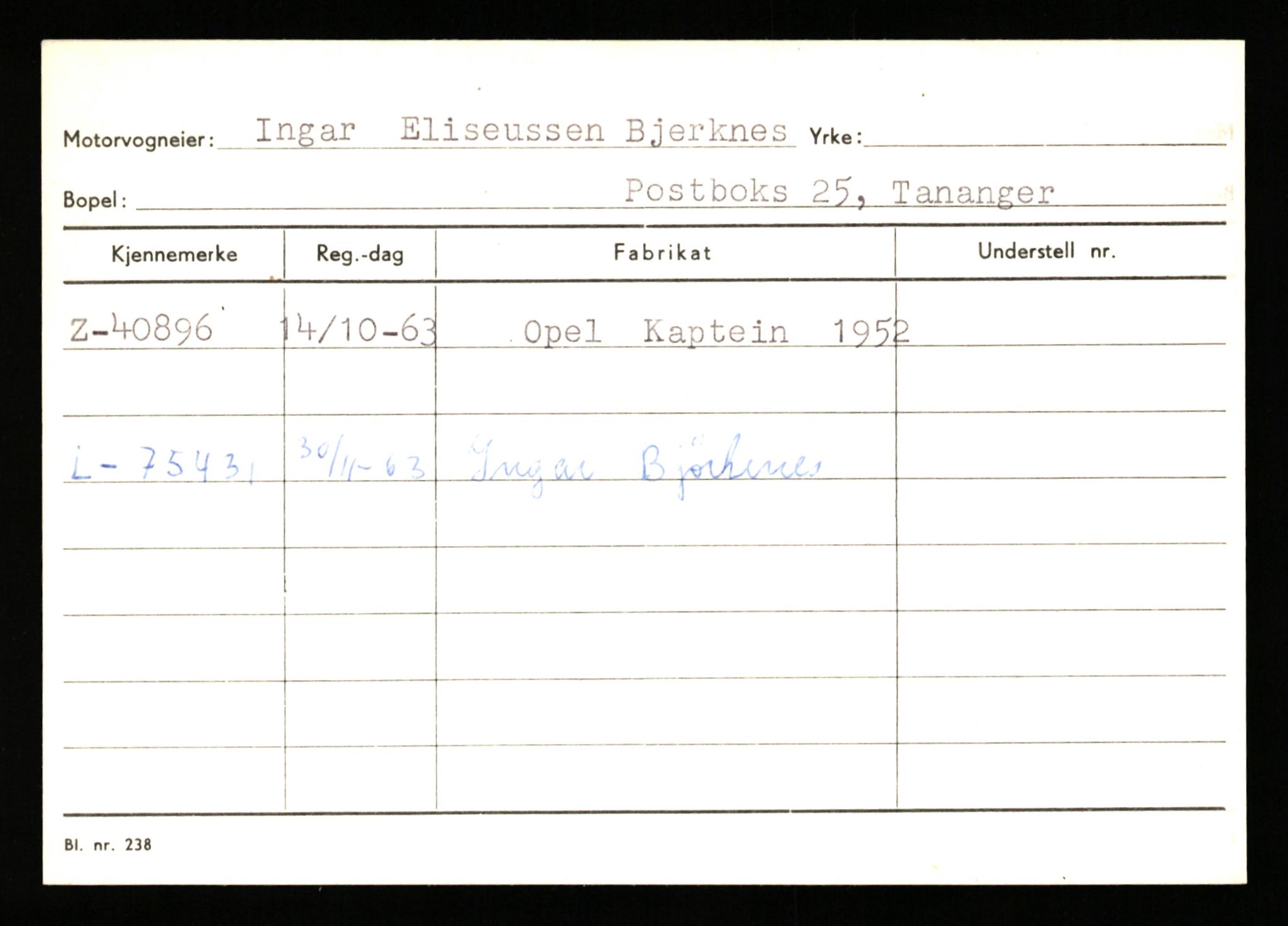 Stavanger trafikkstasjon, SAST/A-101942/0/G/L0006: Registreringsnummer: 34250 - 49007, 1930-1971, s. 1743