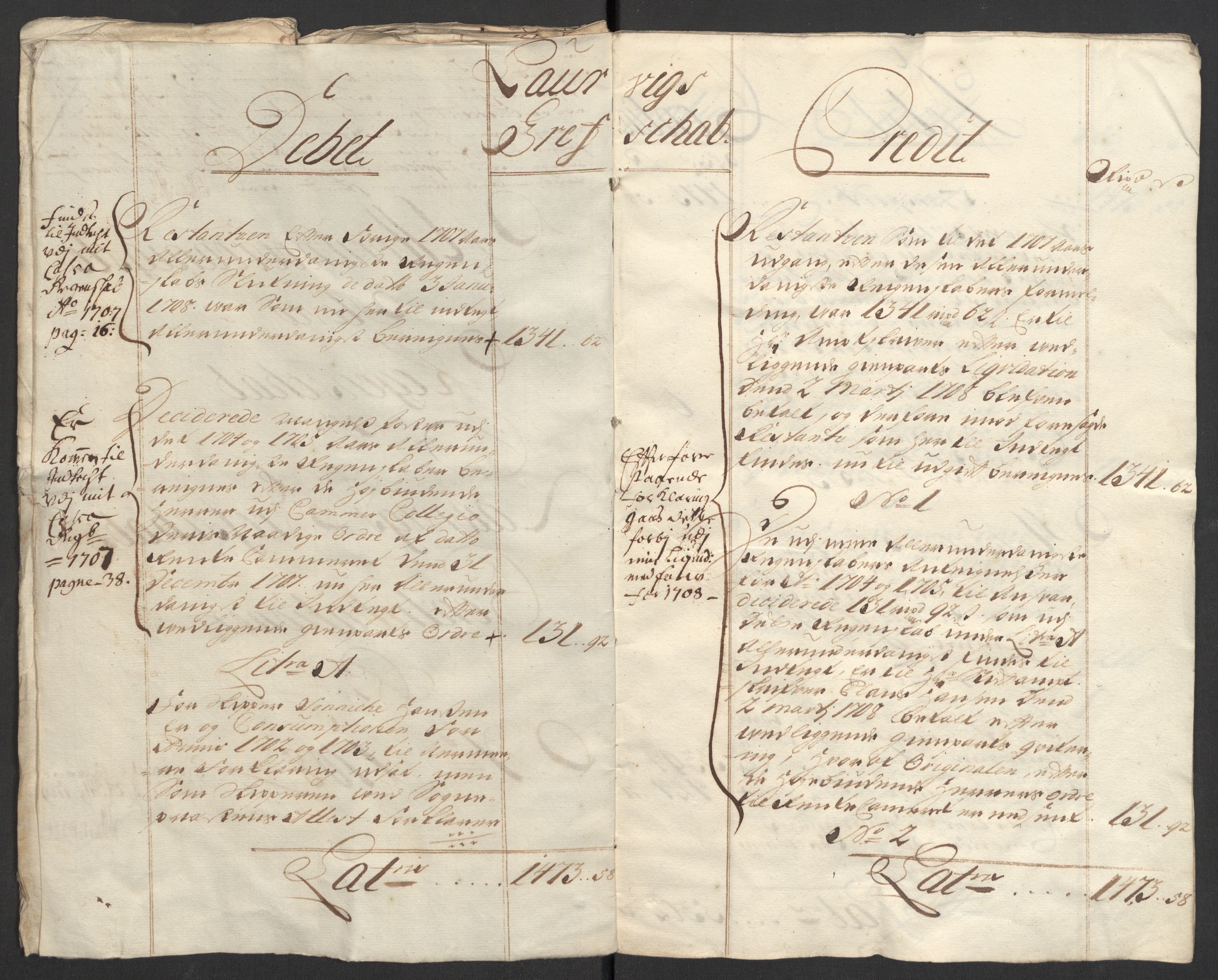 Rentekammeret inntil 1814, Reviderte regnskaper, Fogderegnskap, AV/RA-EA-4092/R33/L1980: Fogderegnskap Larvik grevskap, 1707-1708, s. 195