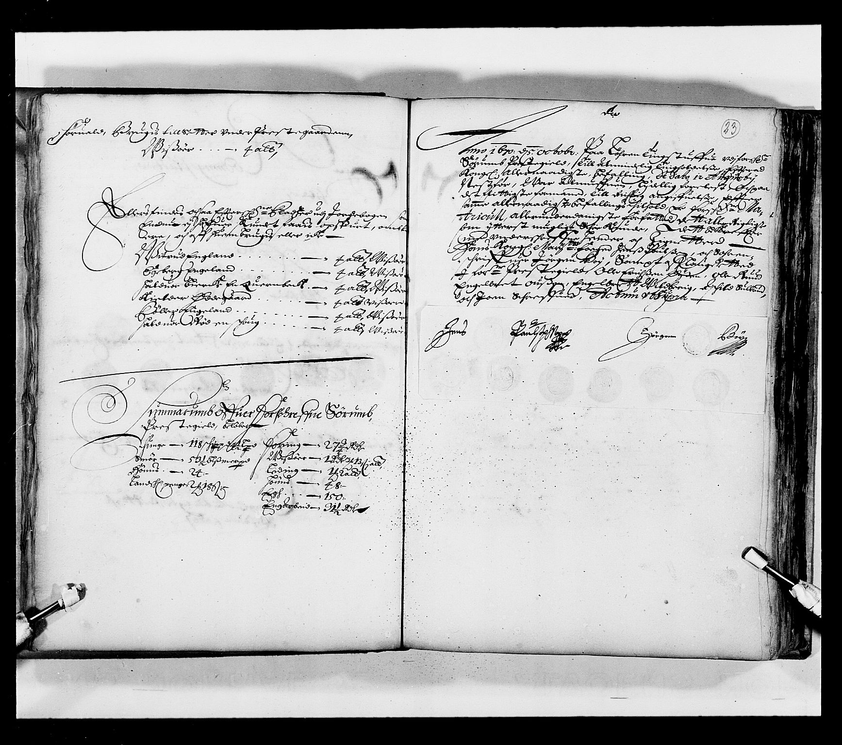 Stattholderembetet 1572-1771, RA/EA-2870/Ek/L0033a/0001: Jordebøker 1662-1720: / Matrikkel for Nedre Romerike, 1670, s. 22b-23a