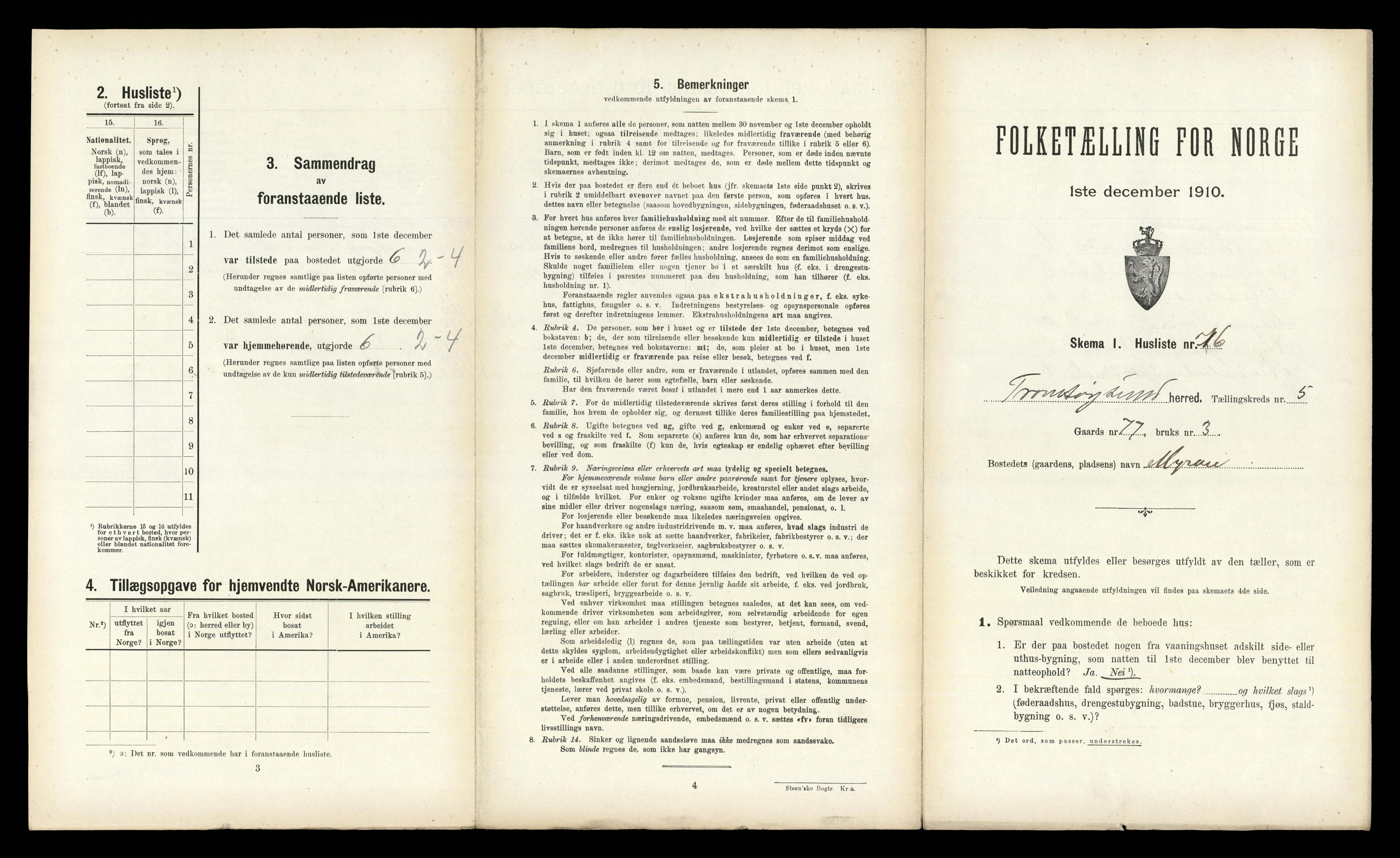 RA, Folketelling 1910 for 1934 Tromsøysund herred, 1910, s. 1173