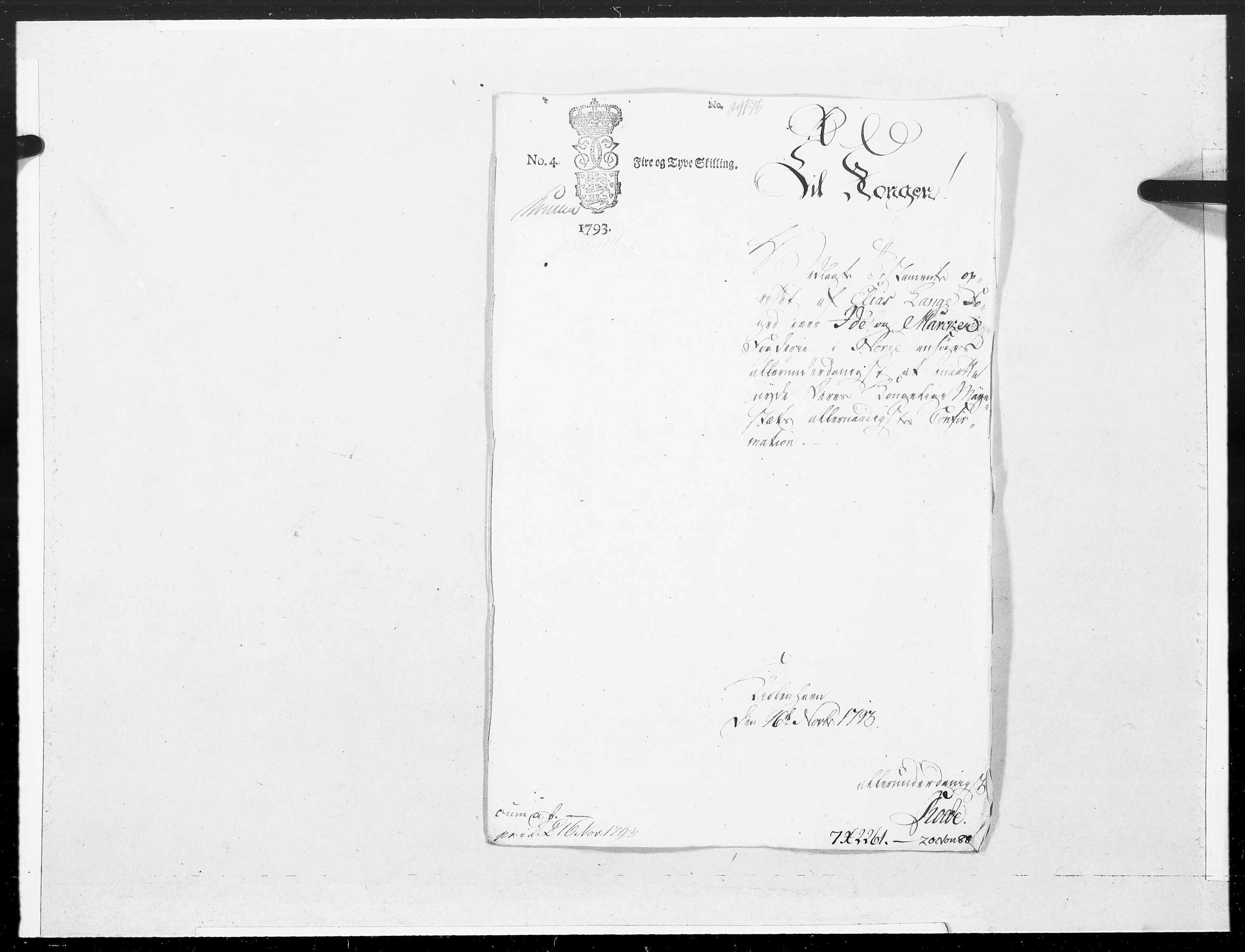 Danske Kanselli 1572-1799, AV/RA-EA-3023/F/Fc/Fcc/Fcca/L0295: Norske innlegg 1572-1799, 1793, s. 258