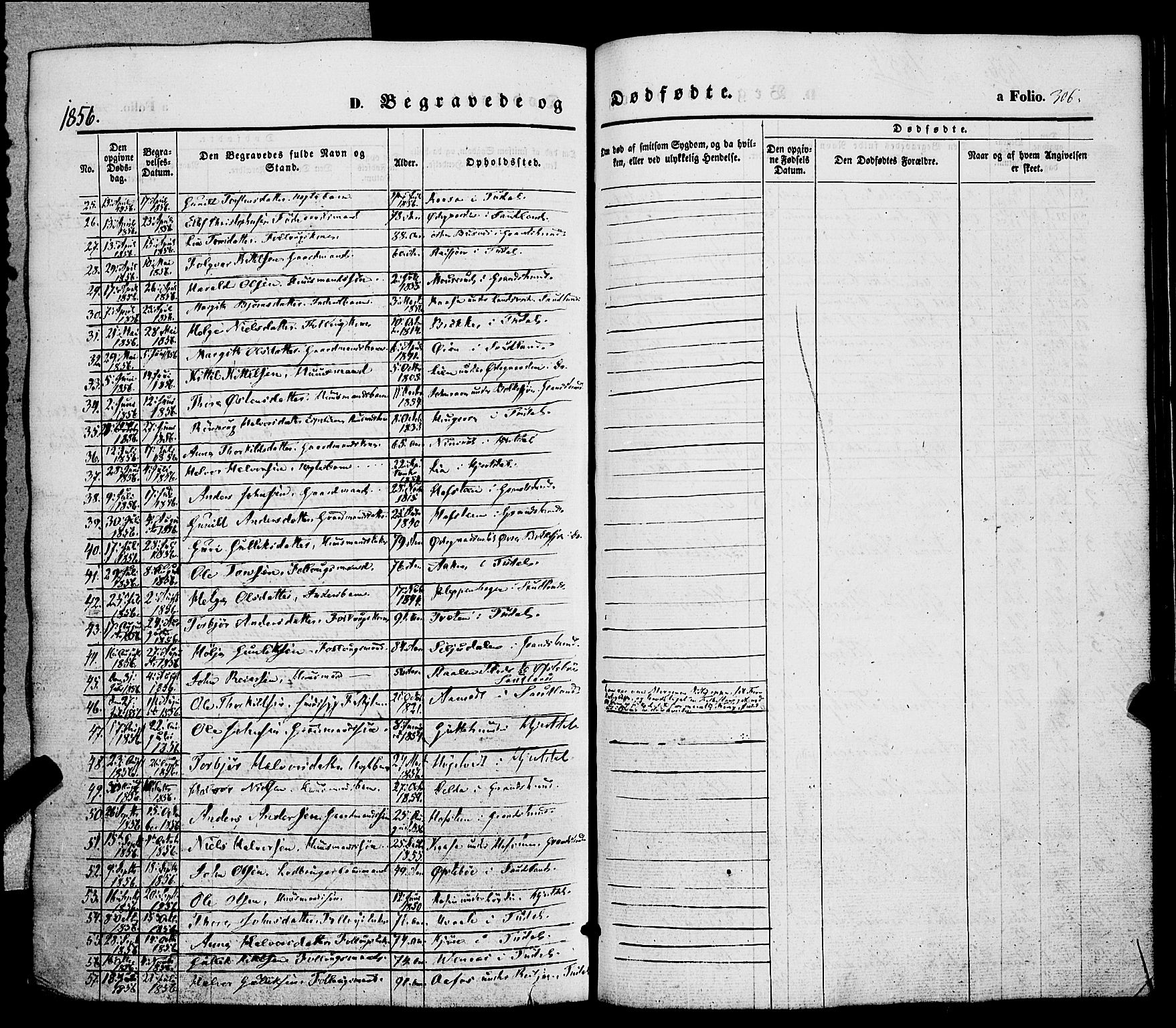 Hjartdal kirkebøker, SAKO/A-270/F/Fa/L0008: Ministerialbok nr. I 8, 1844-1859, s. 306