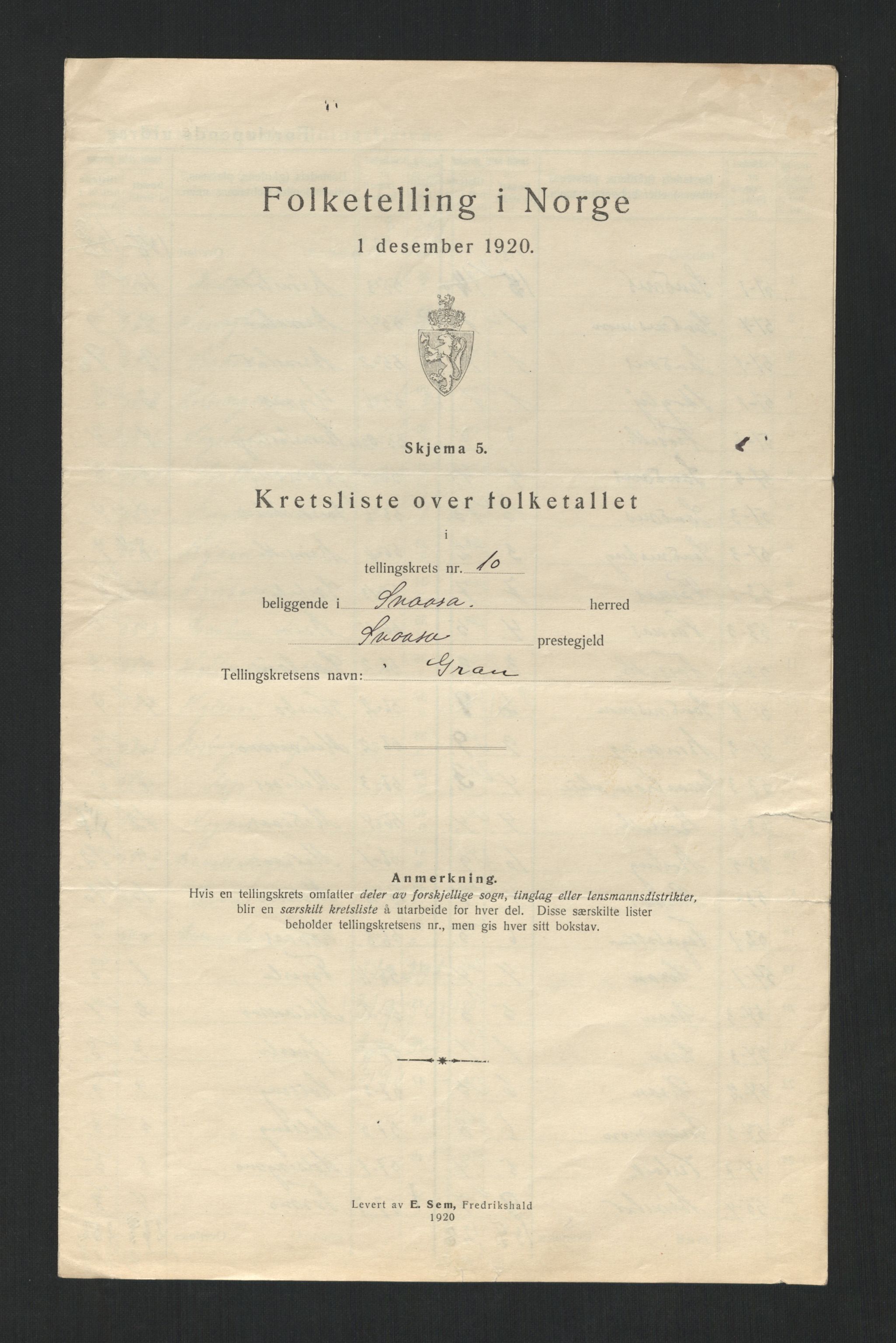 SAT, Folketelling 1920 for 1736 Snåsa herred, 1920, s. 42
