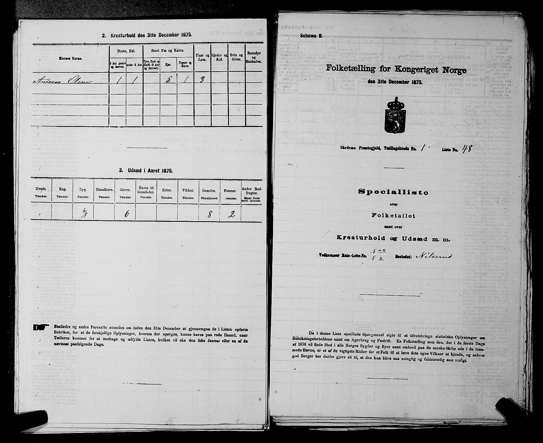 RA, Folketelling 1875 for 0231P Skedsmo prestegjeld, 1875, s. 64