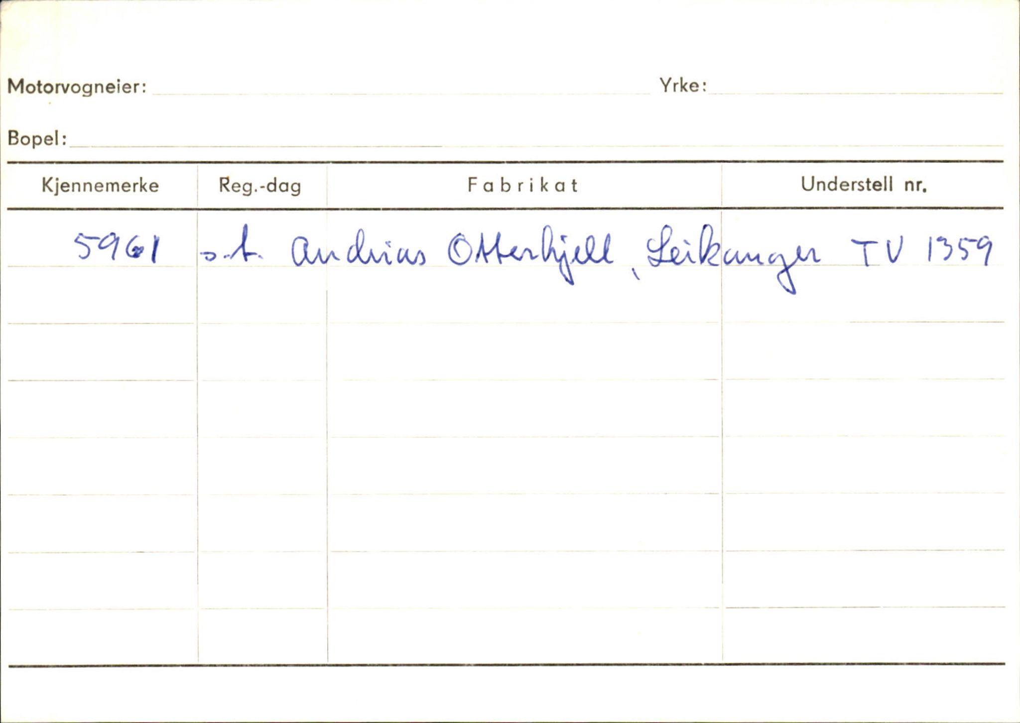 Statens vegvesen, Sogn og Fjordane vegkontor, AV/SAB-A-5301/4/F/L0124: Eigarregister Sogndal A-U, 1945-1975, s. 1108