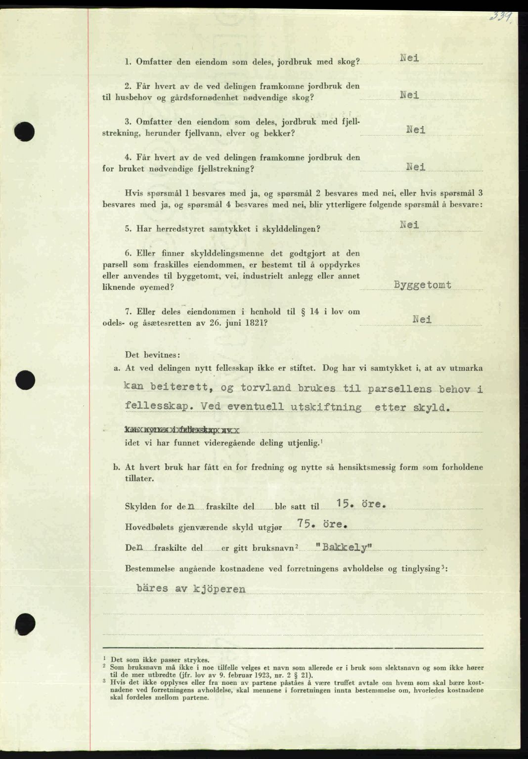 Nordmøre sorenskriveri, AV/SAT-A-4132/1/2/2Ca: Pantebok nr. A112, 1949-1949, Dagboknr: 2442/1949