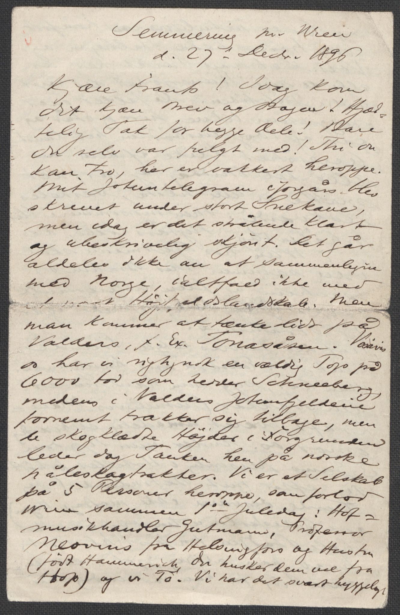 Beyer, Frants, RA/PA-0132/F/L0001: Brev fra Edvard Grieg til Frantz Beyer og "En del optegnelser som kan tjene til kommentar til brevene" av Marie Beyer, 1872-1907, s. 482