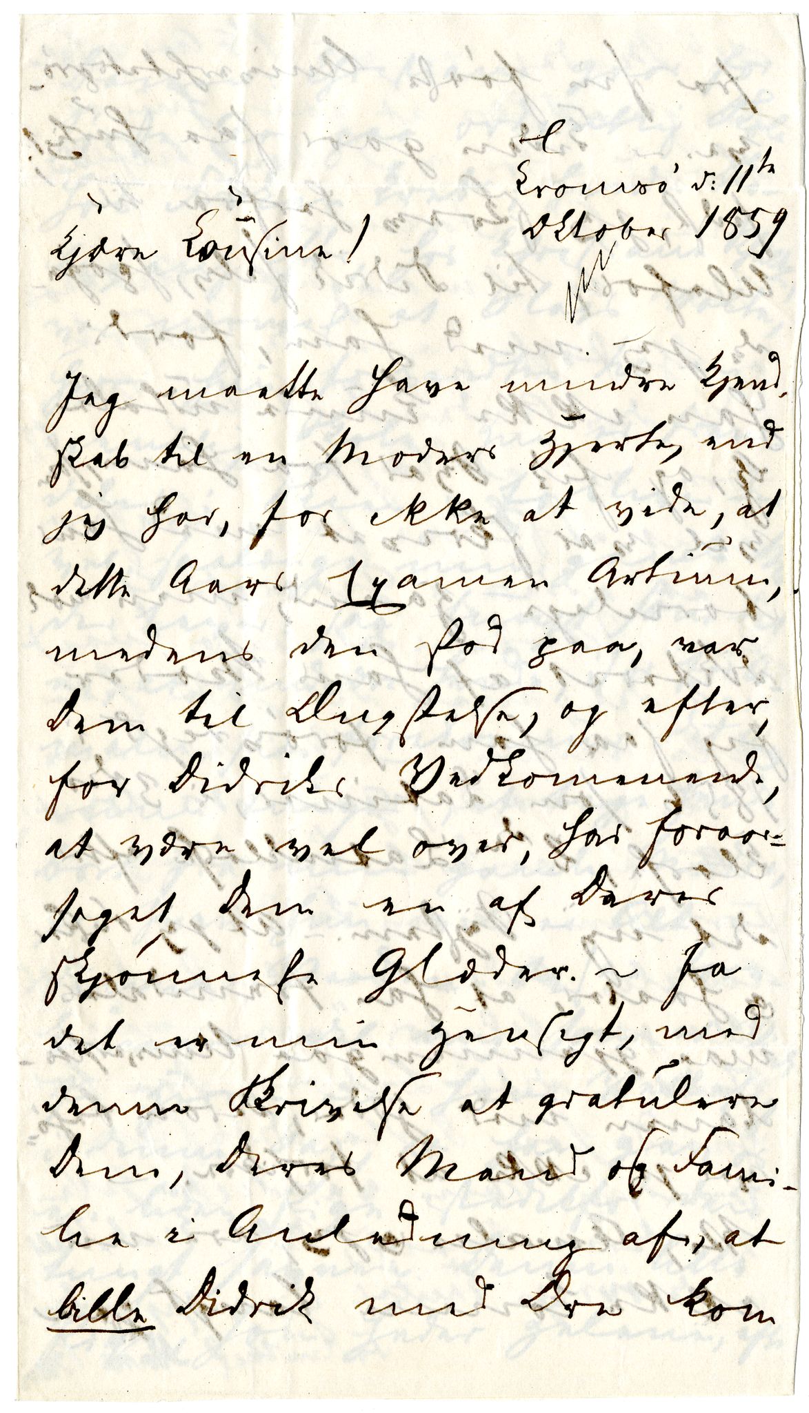 Diderik Maria Aalls brevsamling, NF/Ark-1023/F/L0002: D.M. Aalls brevsamling. B - C, 1799-1889, s. 41