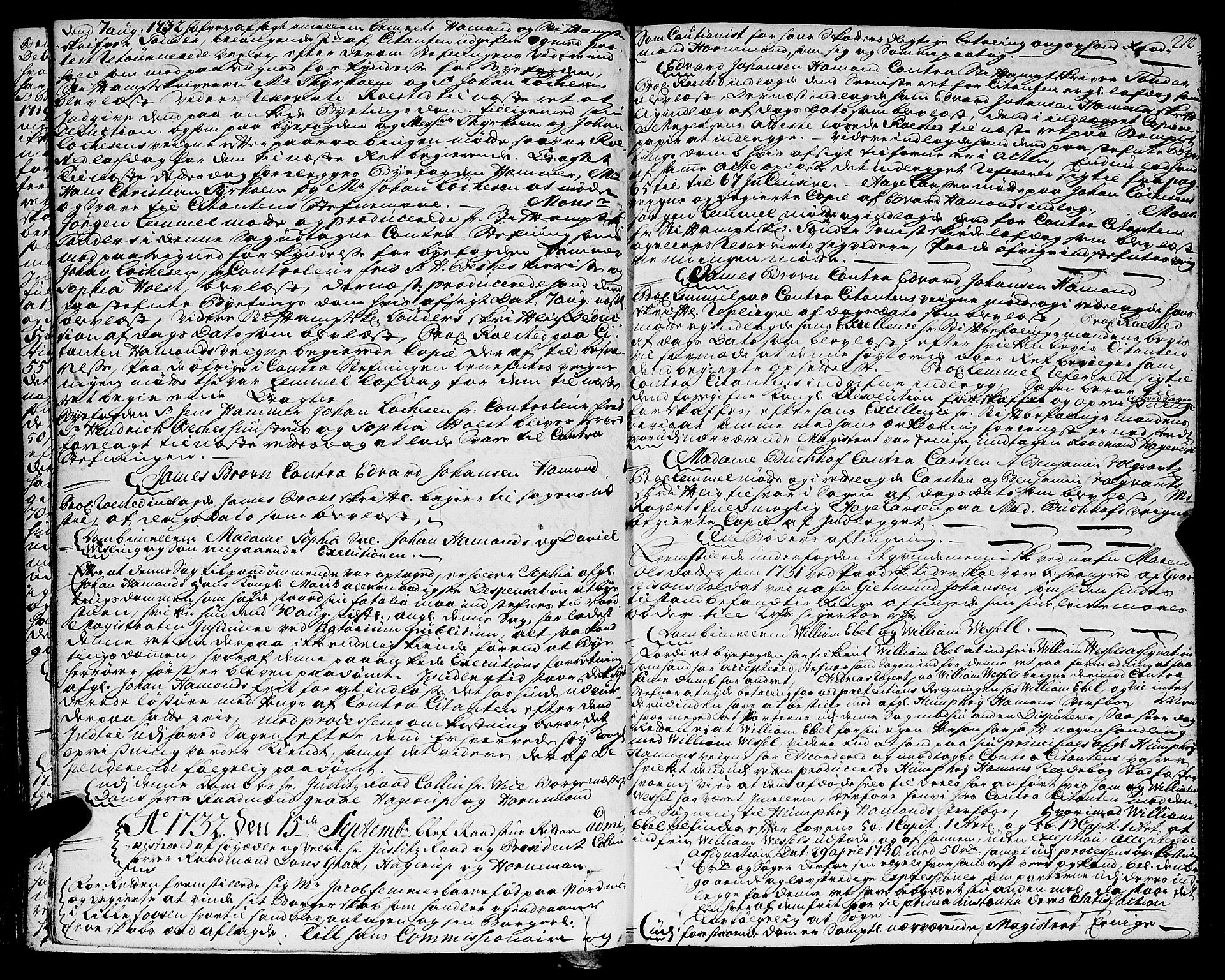 Trondheim magistrat, SAT/A-4372/A/Aa/L0013: Rådstueprotokoller, 1725-1738, s. 212
