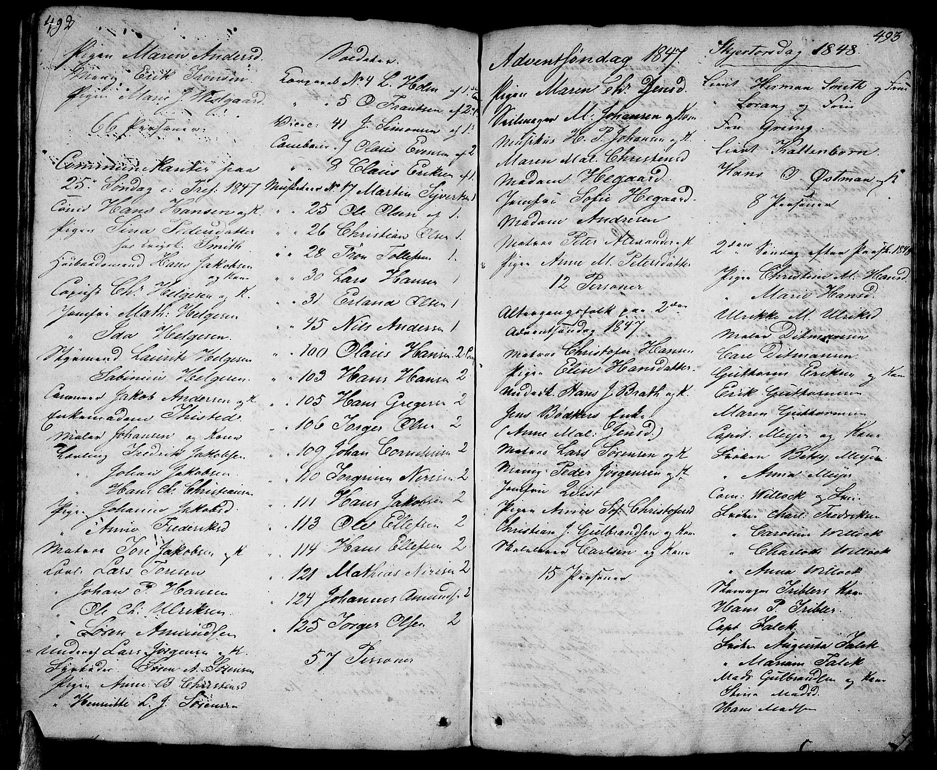 Stavern kirkebøker, AV/SAKO-A-318/F/Fa/L0004: Ministerialbok nr. 4, 1809-1816, s. 492-493