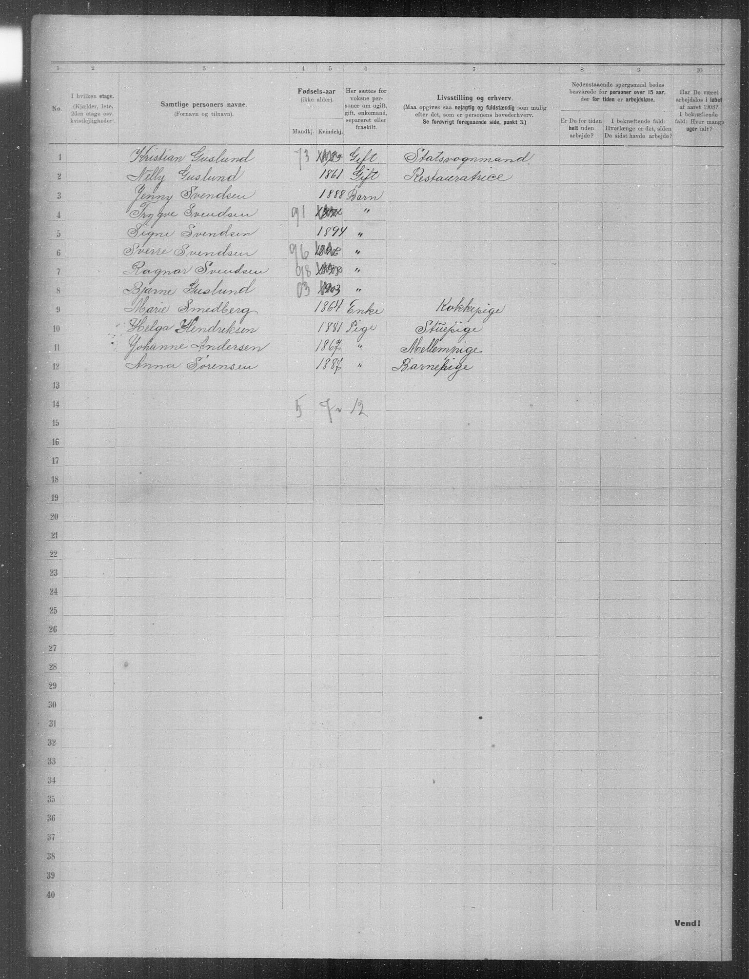 OBA, Kommunal folketelling 31.12.1903 for Kristiania kjøpstad, 1903, s. 21839