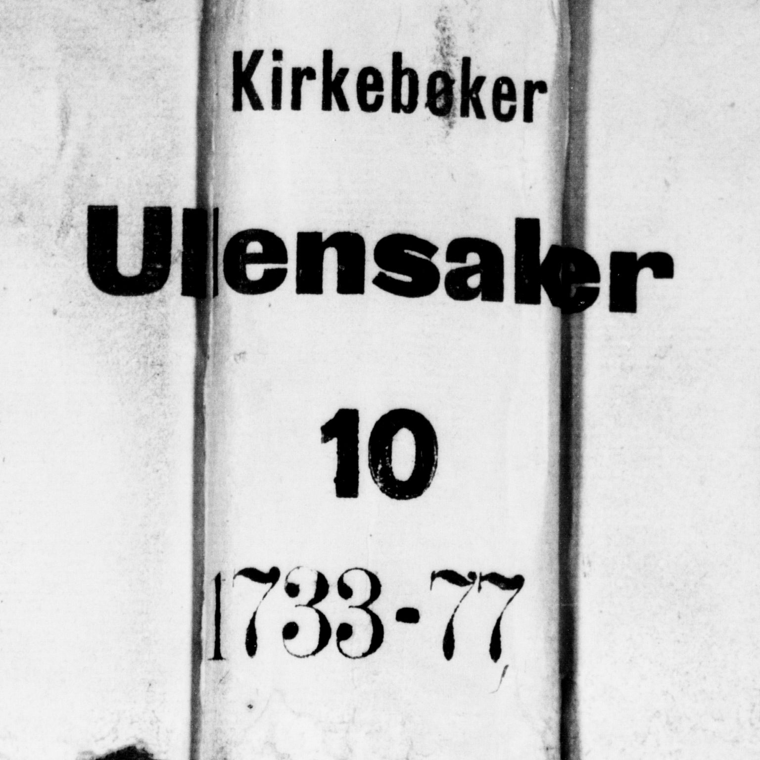 Ullensaker prestekontor Kirkebøker, AV/SAO-A-10236a/F/Fa/L0010: Ministerialbok nr. I 10, 1733-1776