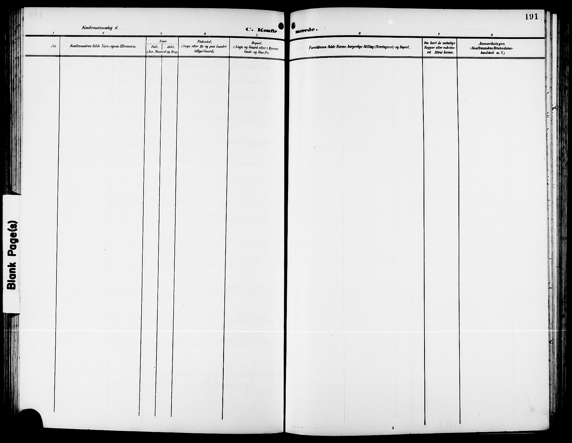 Ministerialprotokoller, klokkerbøker og fødselsregistre - Møre og Romsdal, AV/SAT-A-1454/578/L0910: Klokkerbok nr. 578C03, 1900-1921, s. 191