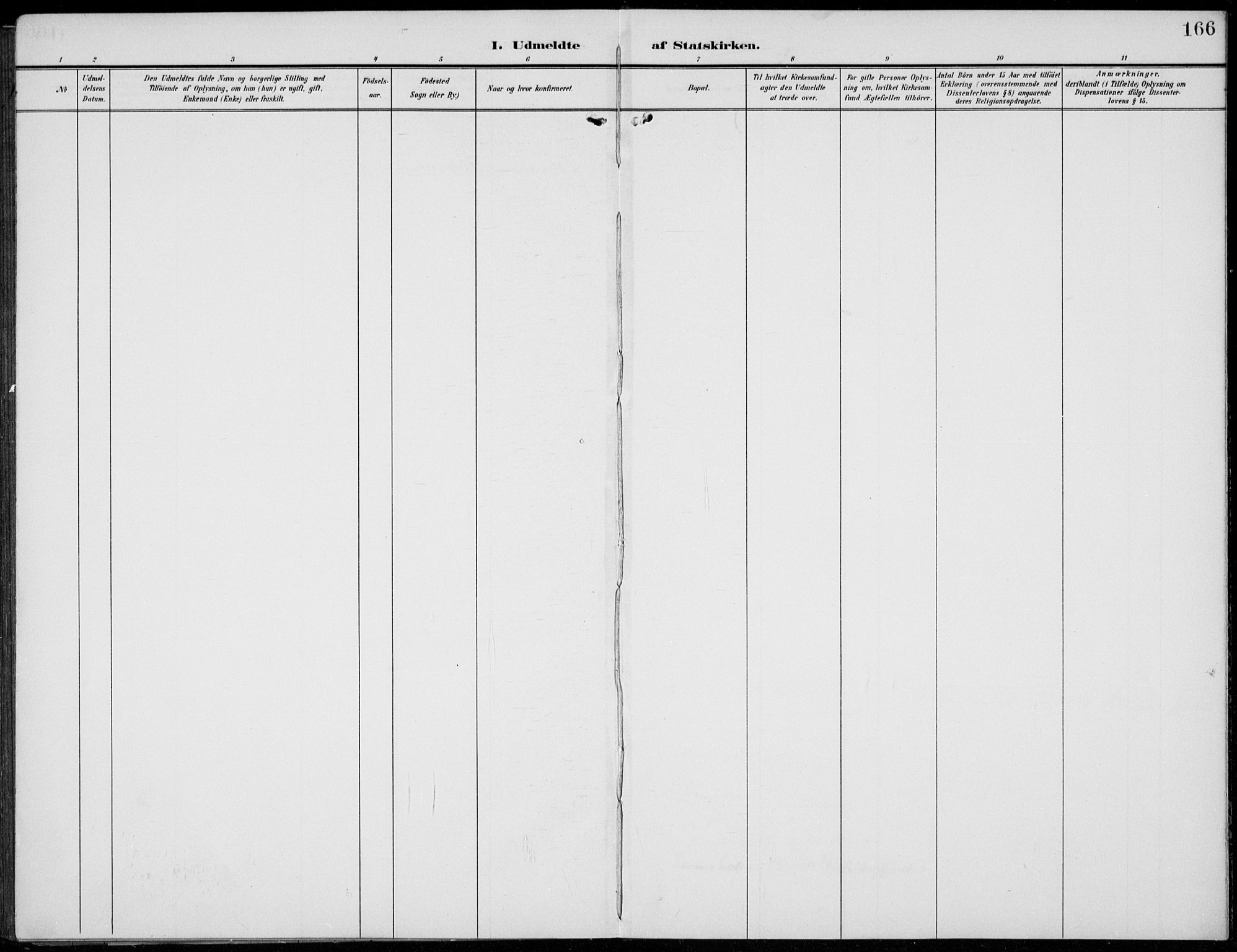 Kvikne prestekontor, SAH/PREST-064/H/Ha/Hab/L0004: Klokkerbok nr. 4, 1902-1937, s. 166