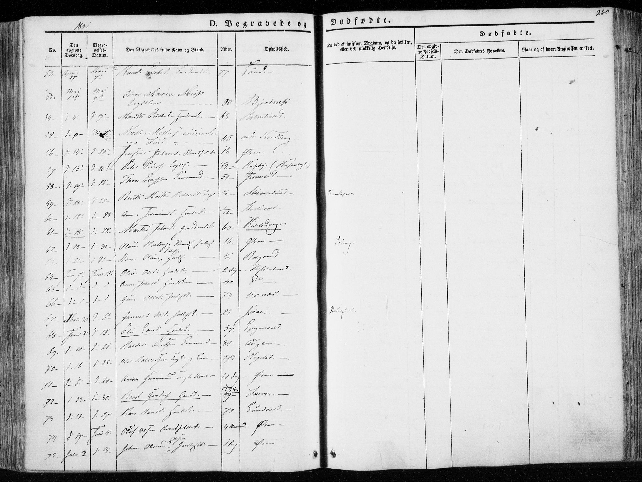 Ministerialprotokoller, klokkerbøker og fødselsregistre - Nord-Trøndelag, SAT/A-1458/723/L0239: Ministerialbok nr. 723A08, 1841-1851, s. 260