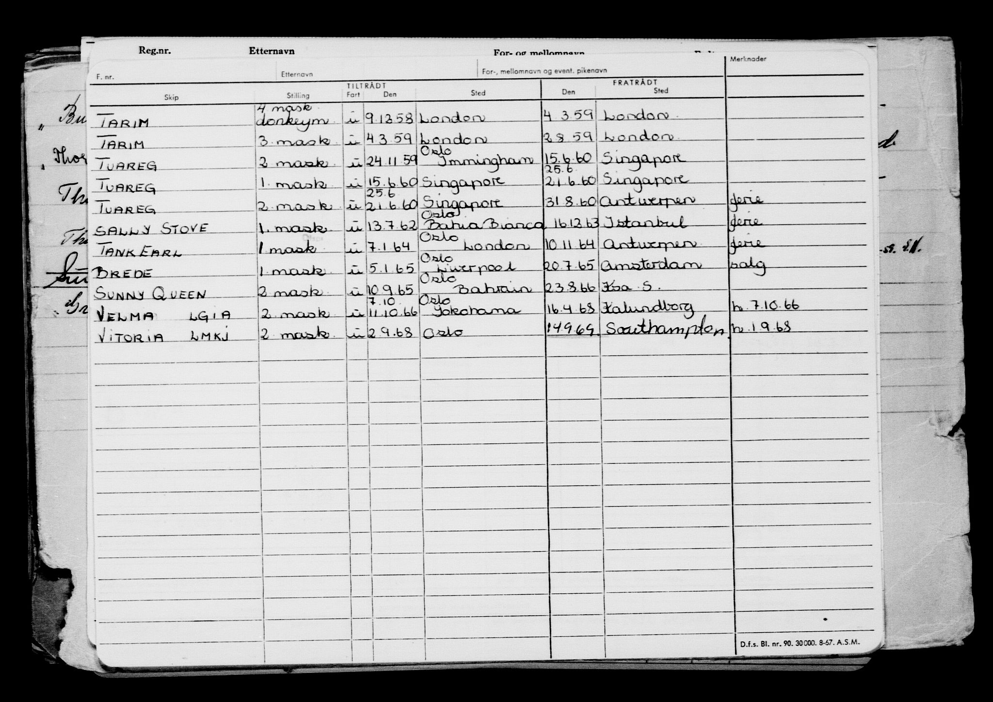 Direktoratet for sjømenn, AV/RA-S-3545/G/Gb/L0139: Hovedkort, 1916, s. 333