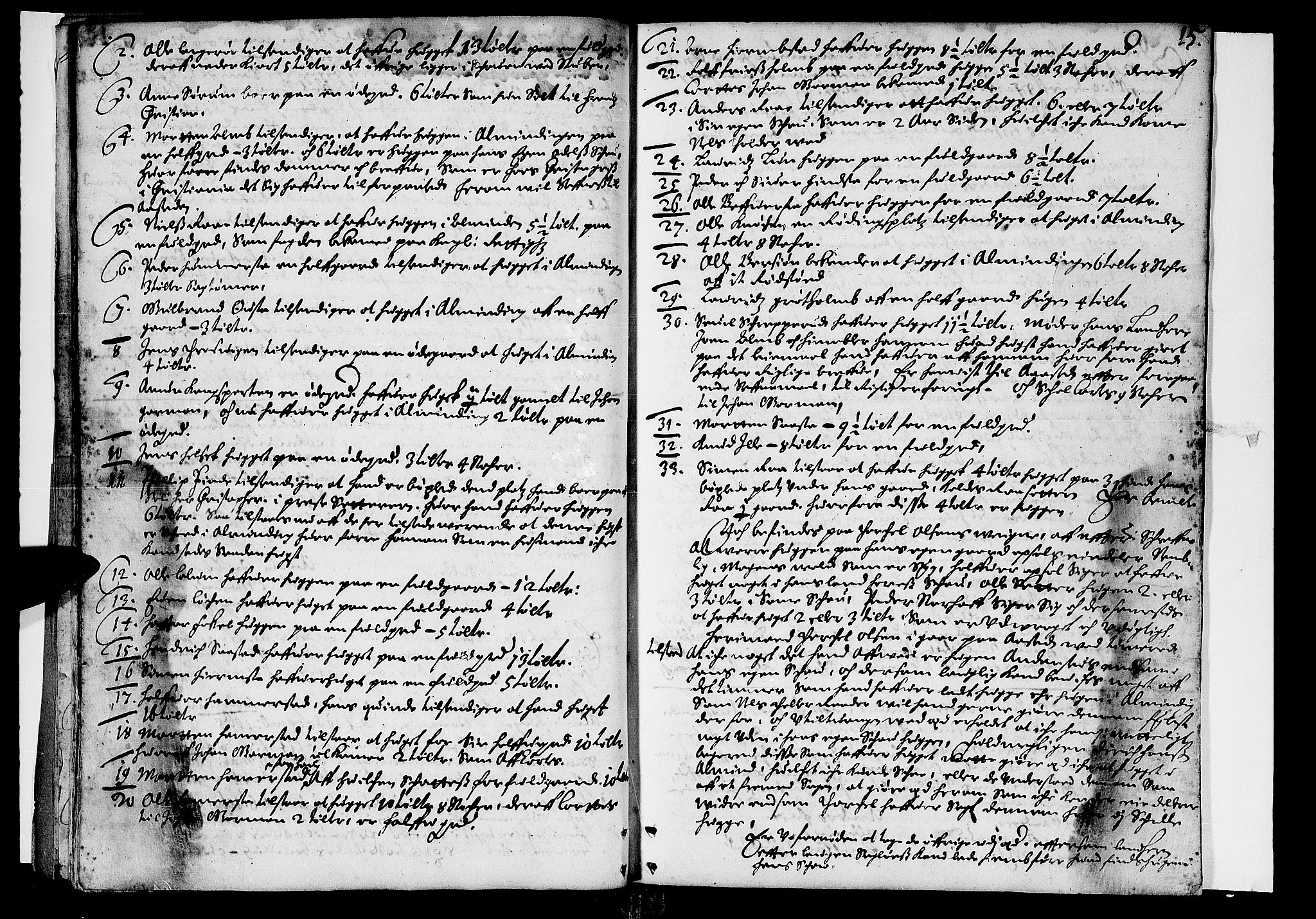 Hedemarken sorenskriveri, AV/SAH-TING-034/G/Gb/L0005: Tingbok, 1669, s. 14b-15a