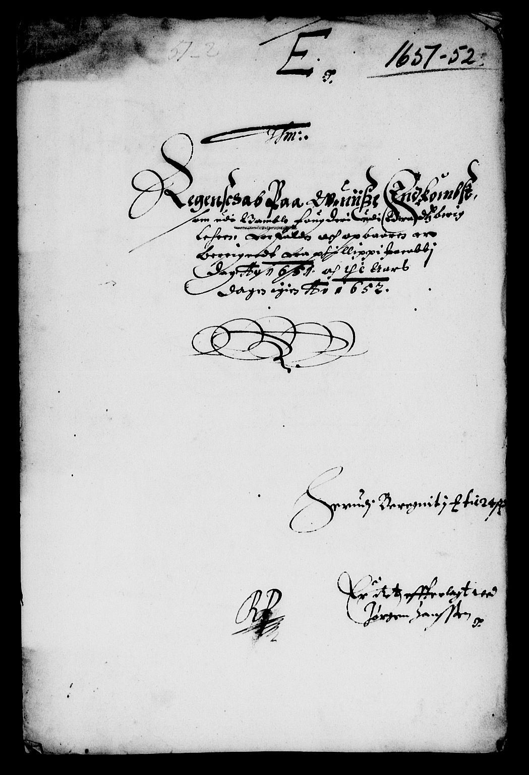 Rentekammeret inntil 1814, Reviderte regnskaper, Lensregnskaper, RA/EA-5023/R/Rb/Rbp/L0037: Bratsberg len, 1650-1652
