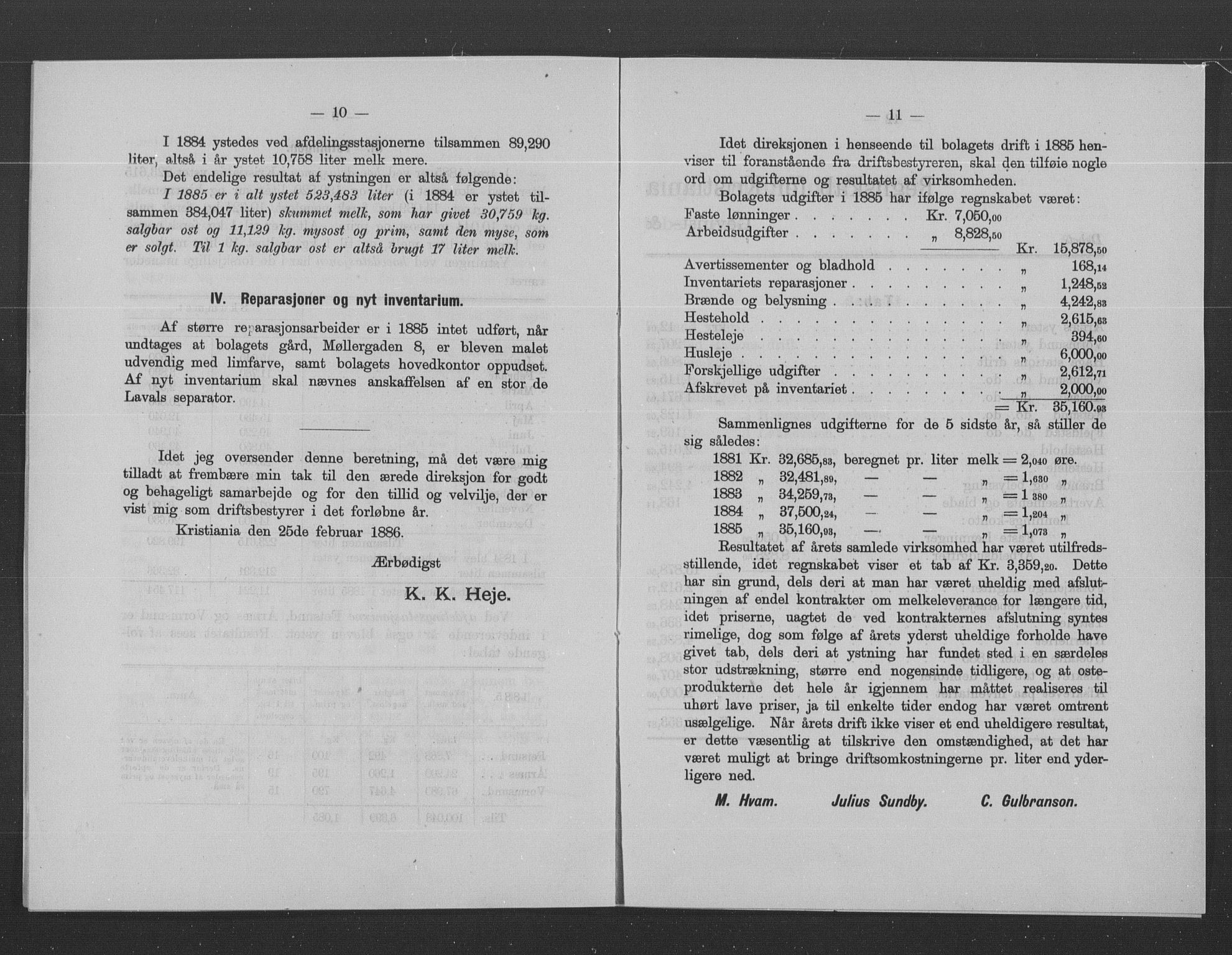 Statistisk sentralbyrå, Næringsøkonomiske emner, Generelt - Amtmennenes femårsberetninger, RA/S-2233/F/Fa/L0067: --, 1885, s. 340